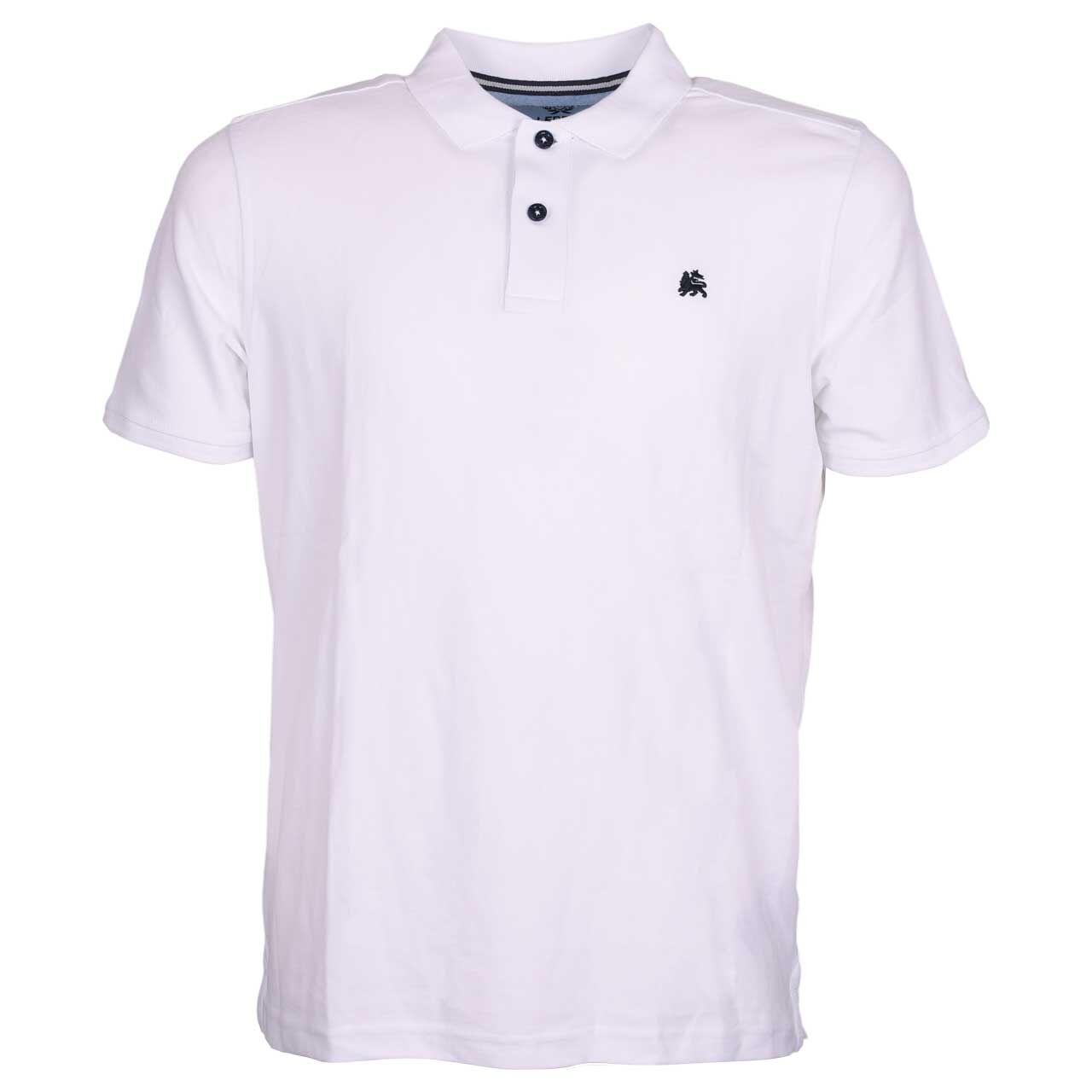 Lerros Herren Piqué Poloshirt bright white