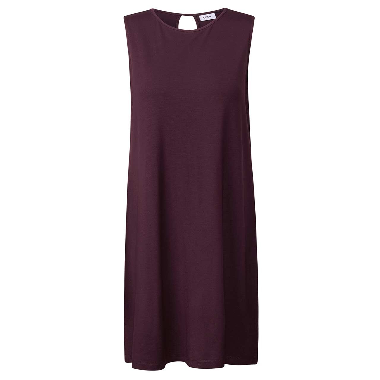 Cecil Damen Trägerkleid Solid Jersey Dress mulberry red