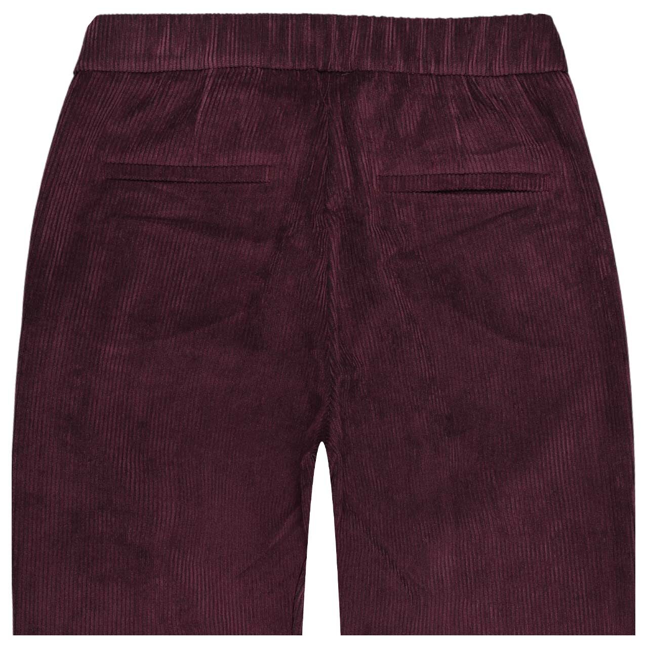 Damen Cordhose Chiara von MAC in Burgunderrot, detaillierte Rückansicht