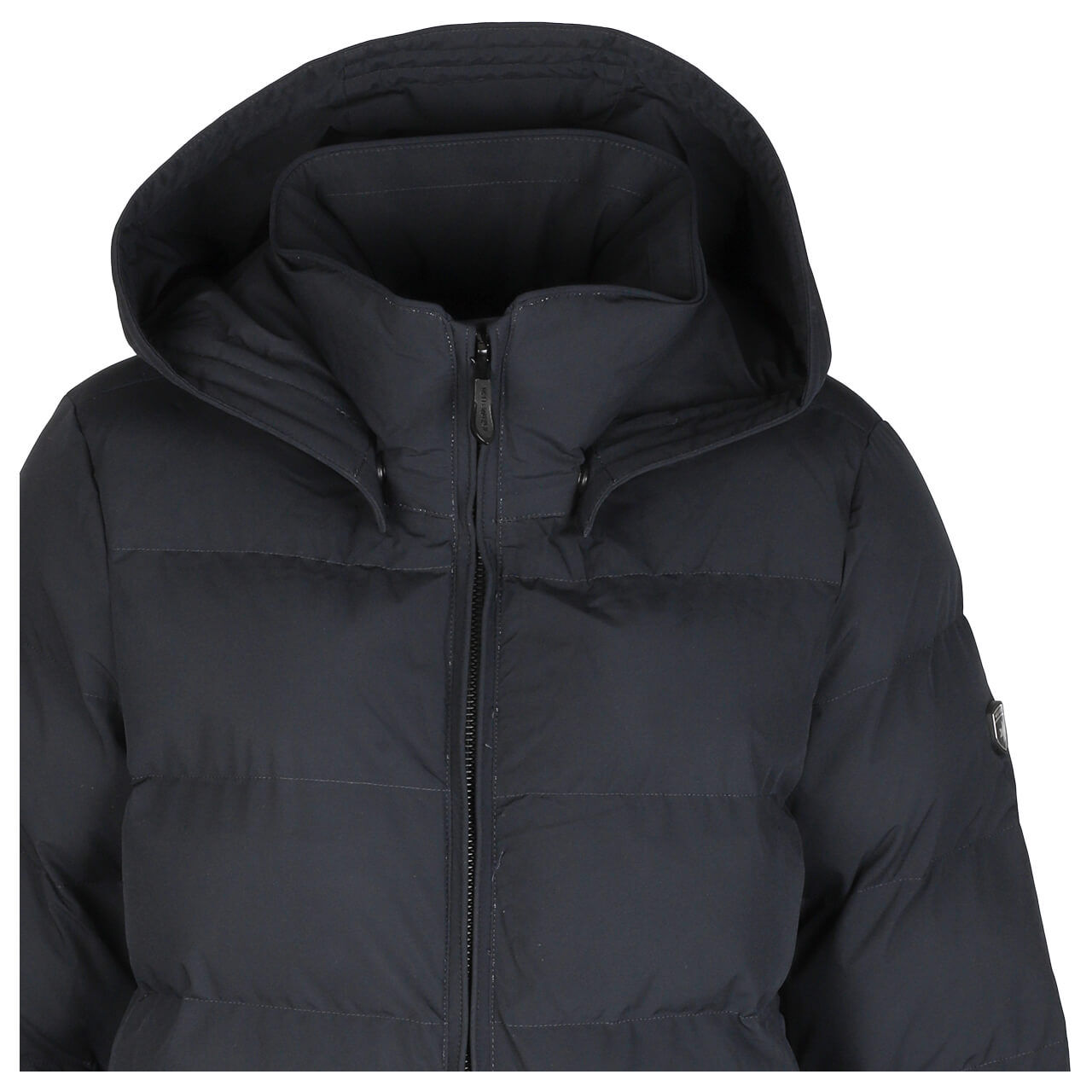 Damen Jacke Goldmine Long von Wellensteyn in Dunkelblau, detaillierte Vorderansicht