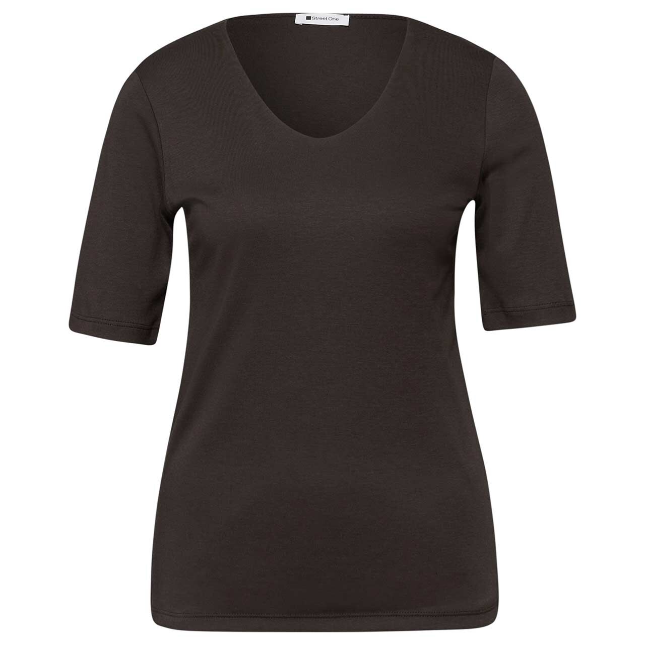 Street One Damen T-Shirt Palmira espresso brown