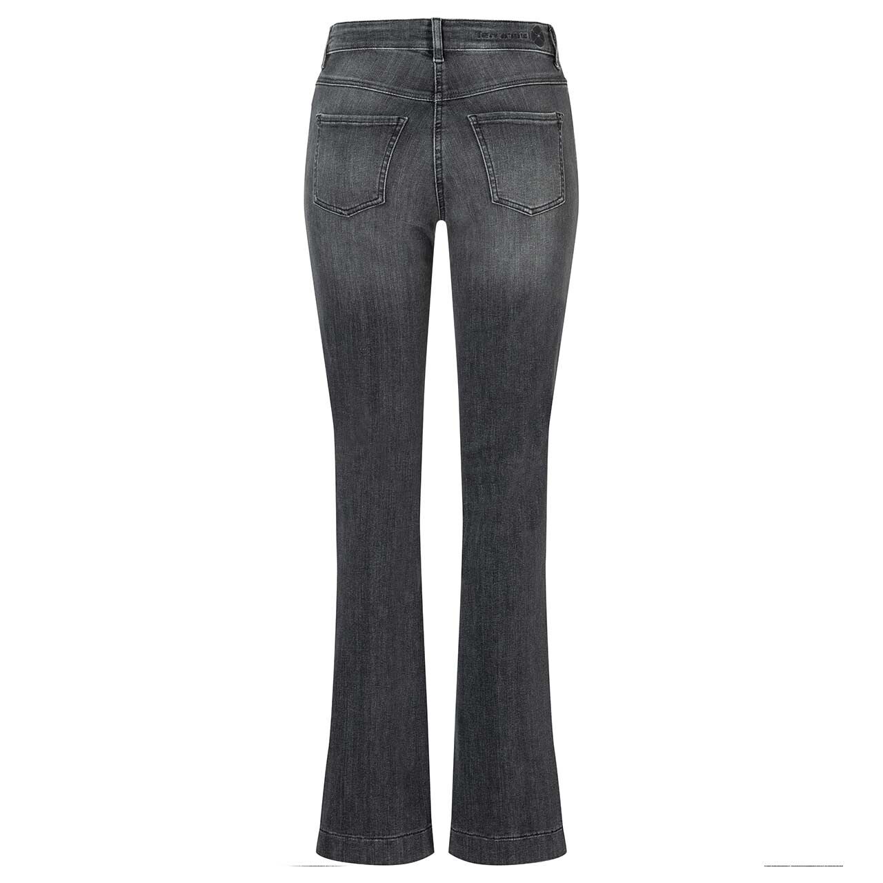 Damenjeans Dream Boot von MAC in Grau angewaschen, Rückansicht