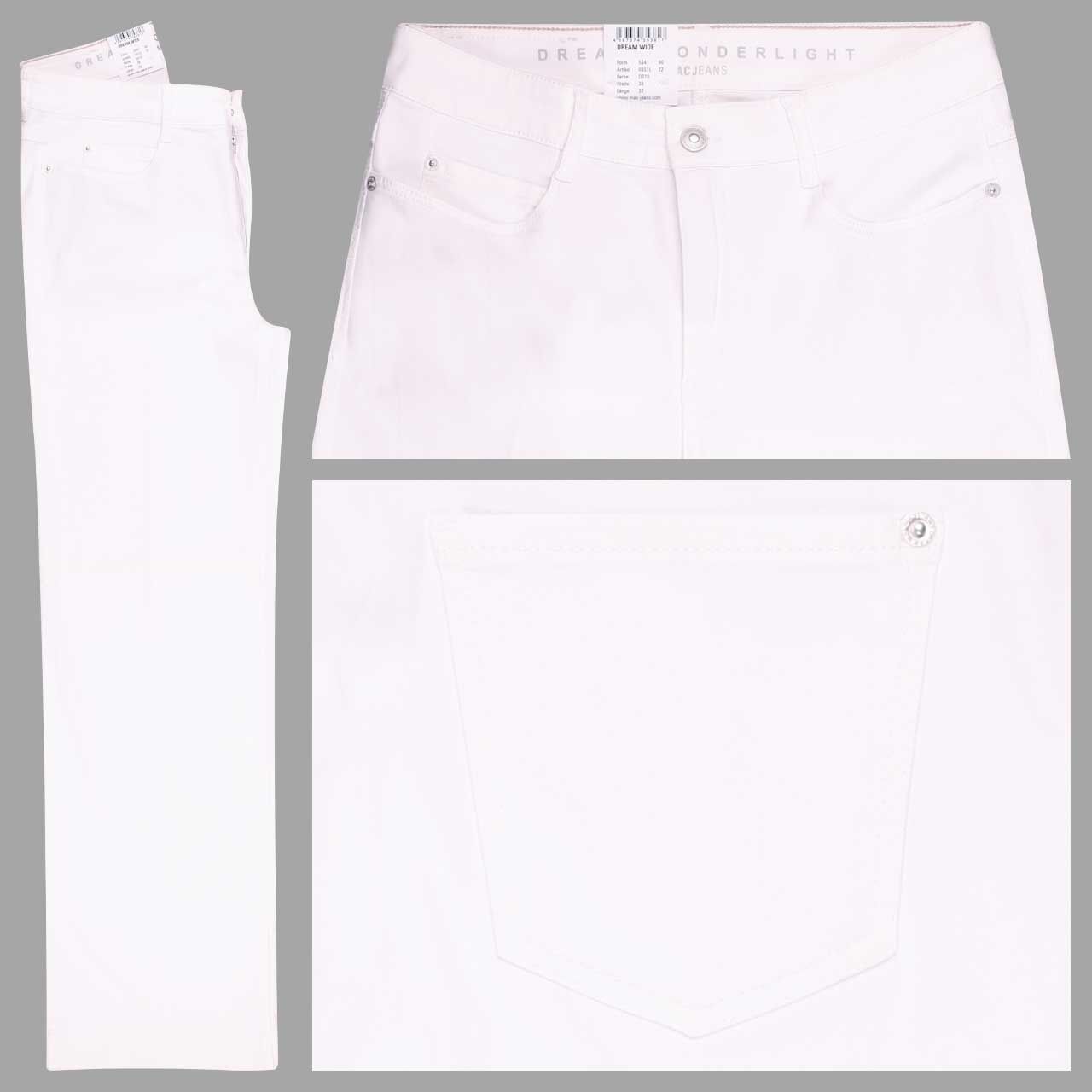 MAC Dream Wide Jeans white denim wonderlight