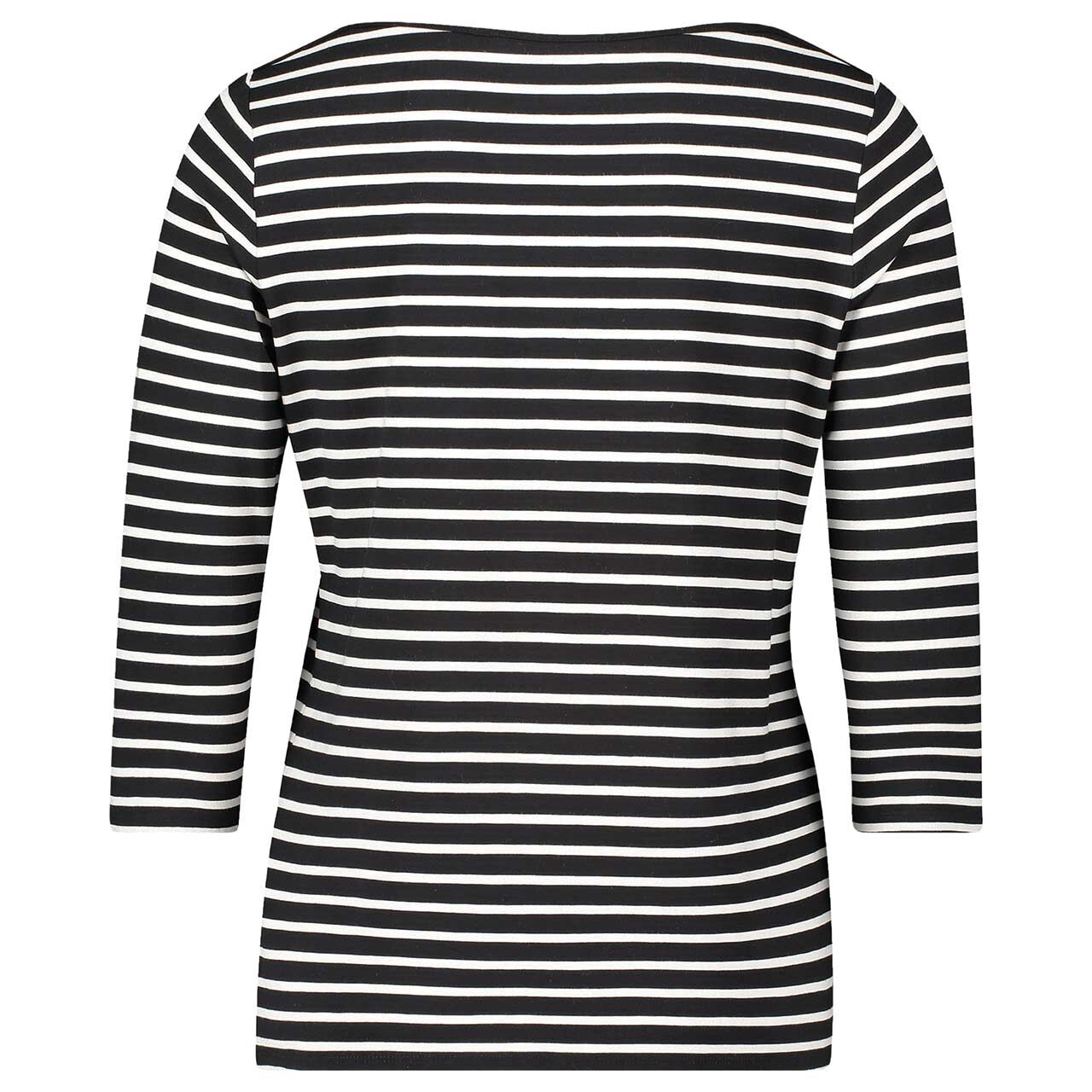 Damen 3/4 Arm Shirt von betty Barclay in Schwarz gestreift, Rückansicht