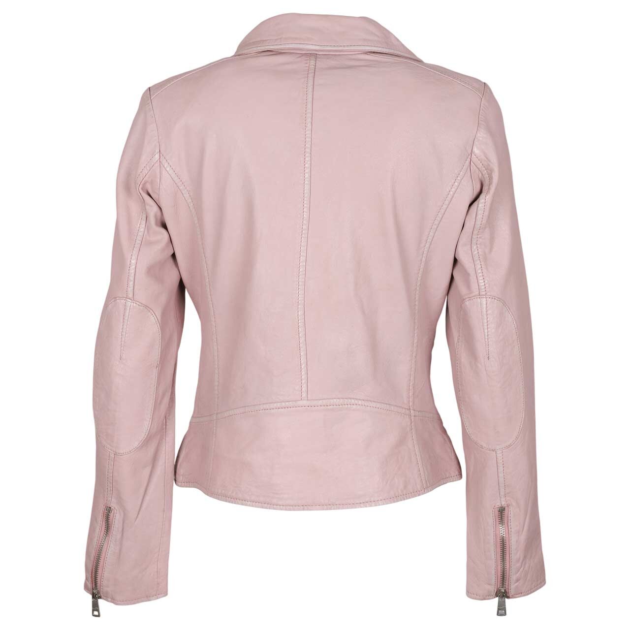 Damen Lederjacke Bajah von Mauritius in Altrosa, Rückansicht