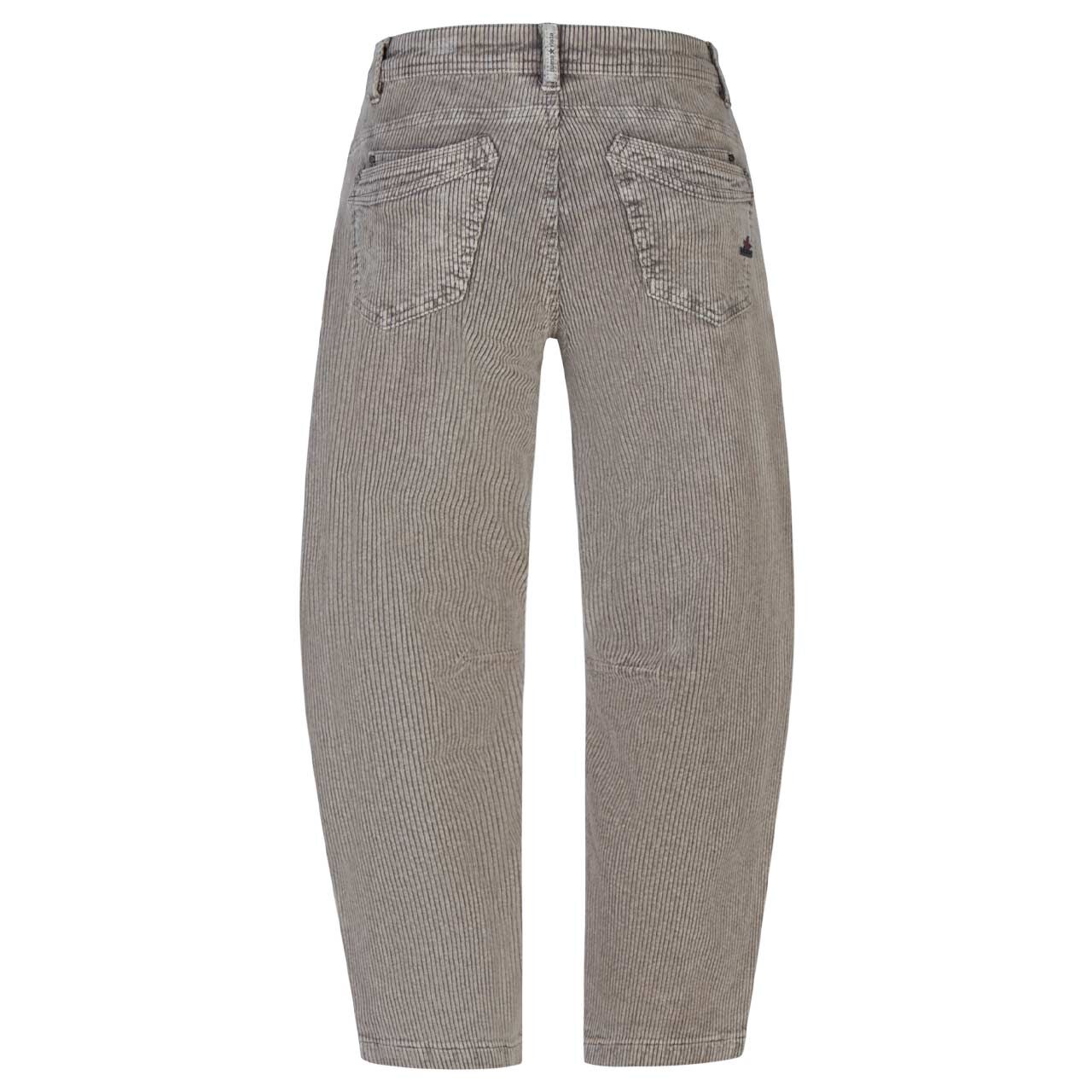 Damen Cordhose Malibu 7/8 Relaxed Corduroy von Buena Vista in Beige, Rückansicht