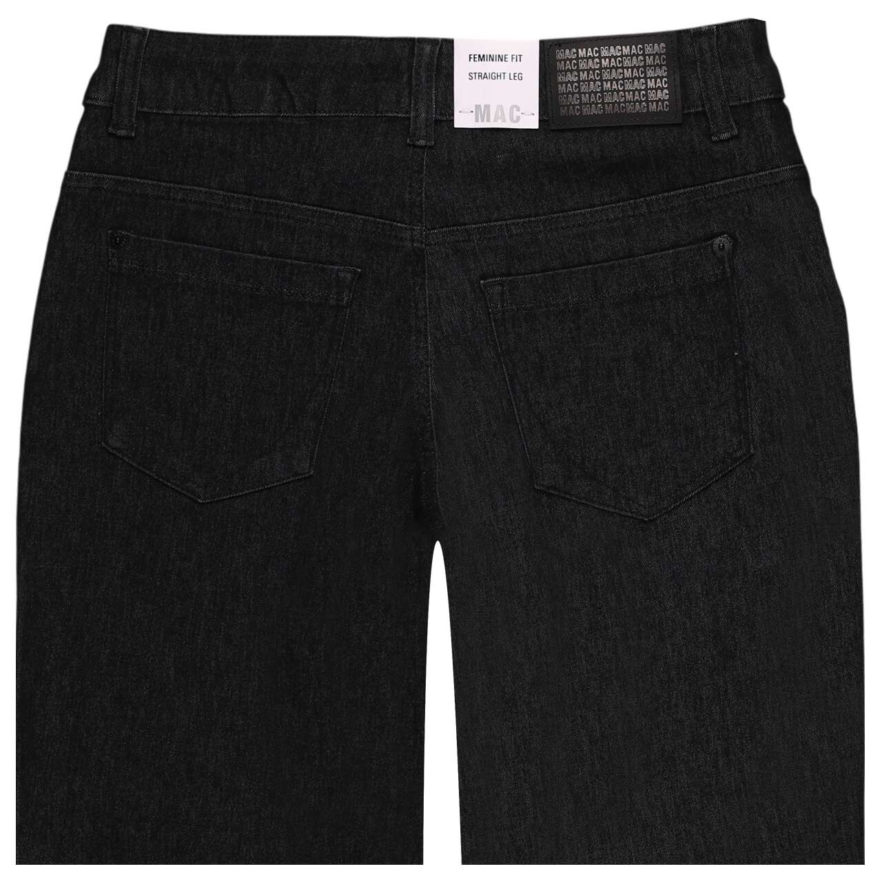 Stretch Damenjeans Gracia von MAC in Schwarz, detaillierte Rückansicht