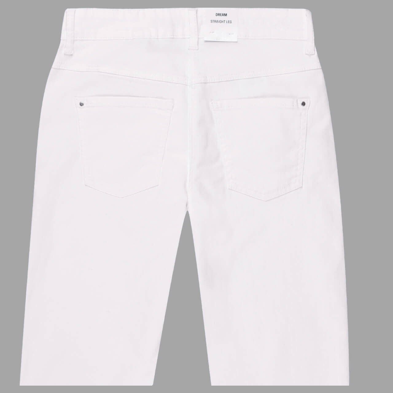 Damenjeans Dream von MAC in Weiß, detaillierte Rückansicht