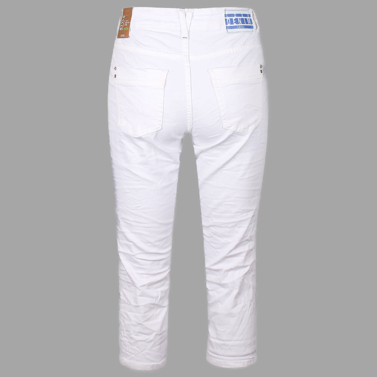 Cecil Scarlett 3/4 Jeans für Damen in Weiß, FarbNr.: 10438