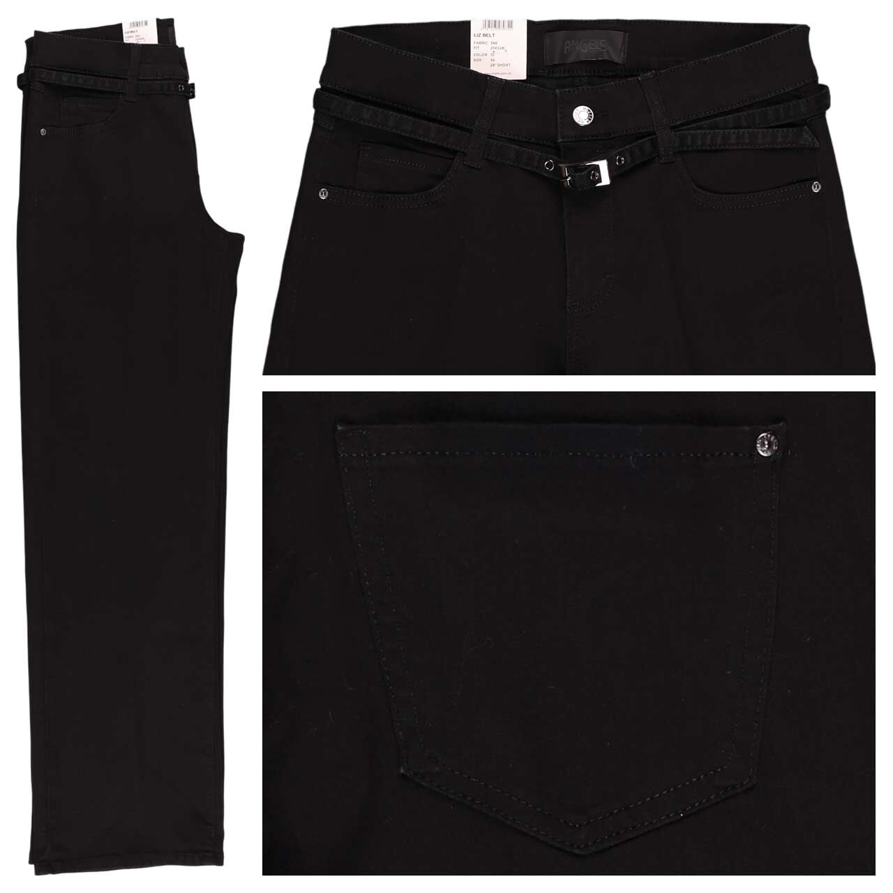 Angels Liz Belt Jeans black