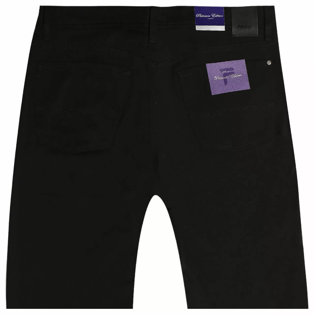 pioneer-jeans-rando-black-11-hinten Stretch Herrenhose Rando Ceramica in Schwarz von Pioneer, Rückansicht