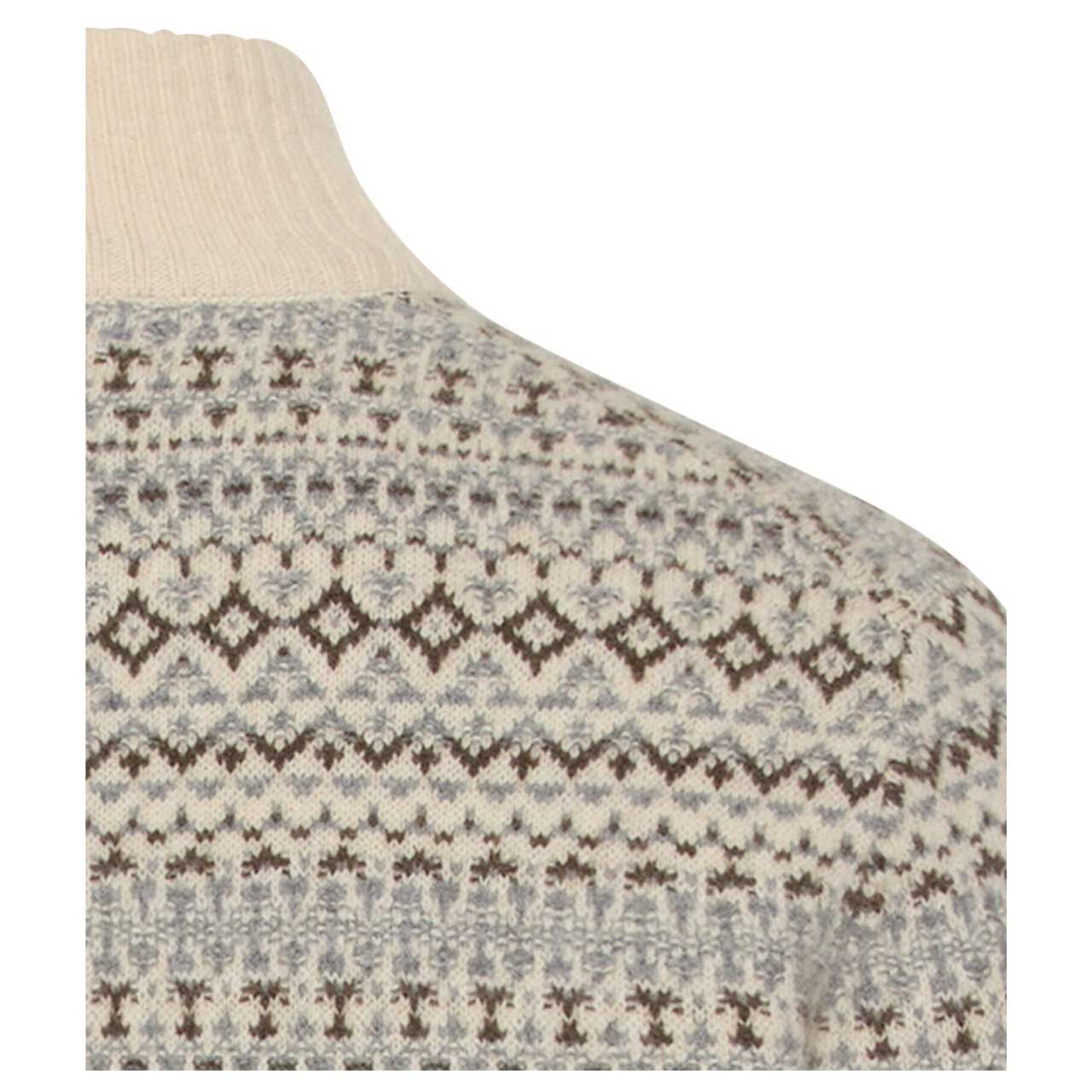 Herren Pullover Troyer von Camel active in der Farbe Beige mit Print, detaillierte Rückansicht