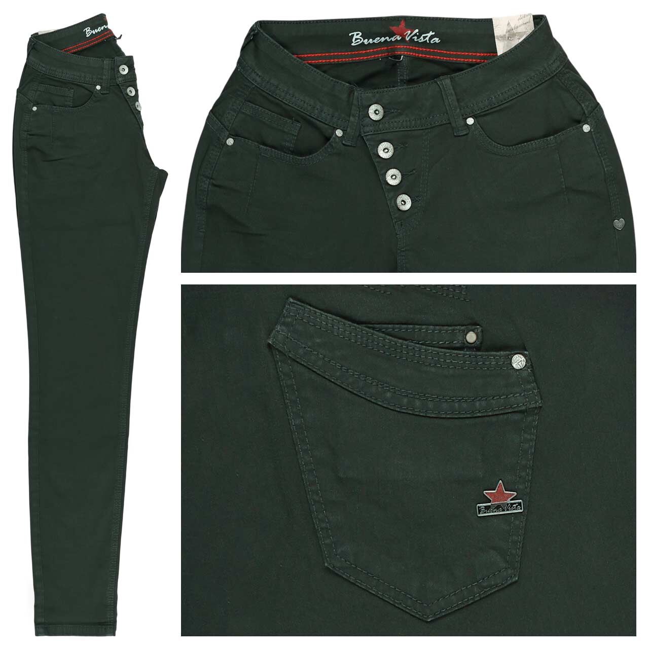 Buena Vista Malibu Stretch Twill Baumwollhose efeu