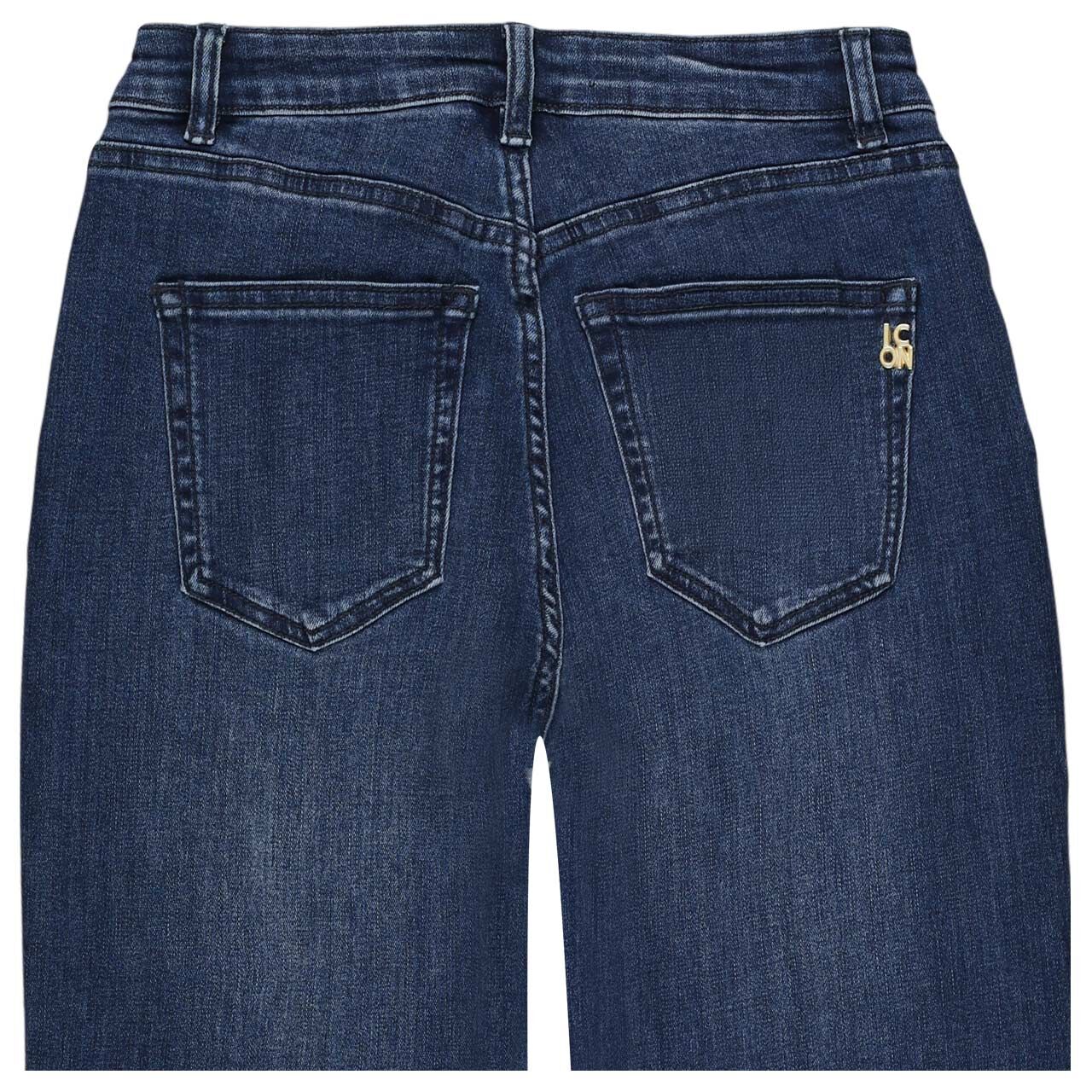 Damenjeans Rainbow von Senoritas ICON in Blau verwaschen, detaillierte Rückansicht