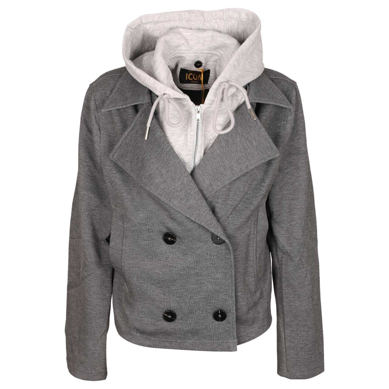 Senoritas ICON Damen Jacke Hooded Jacket anthracite melange