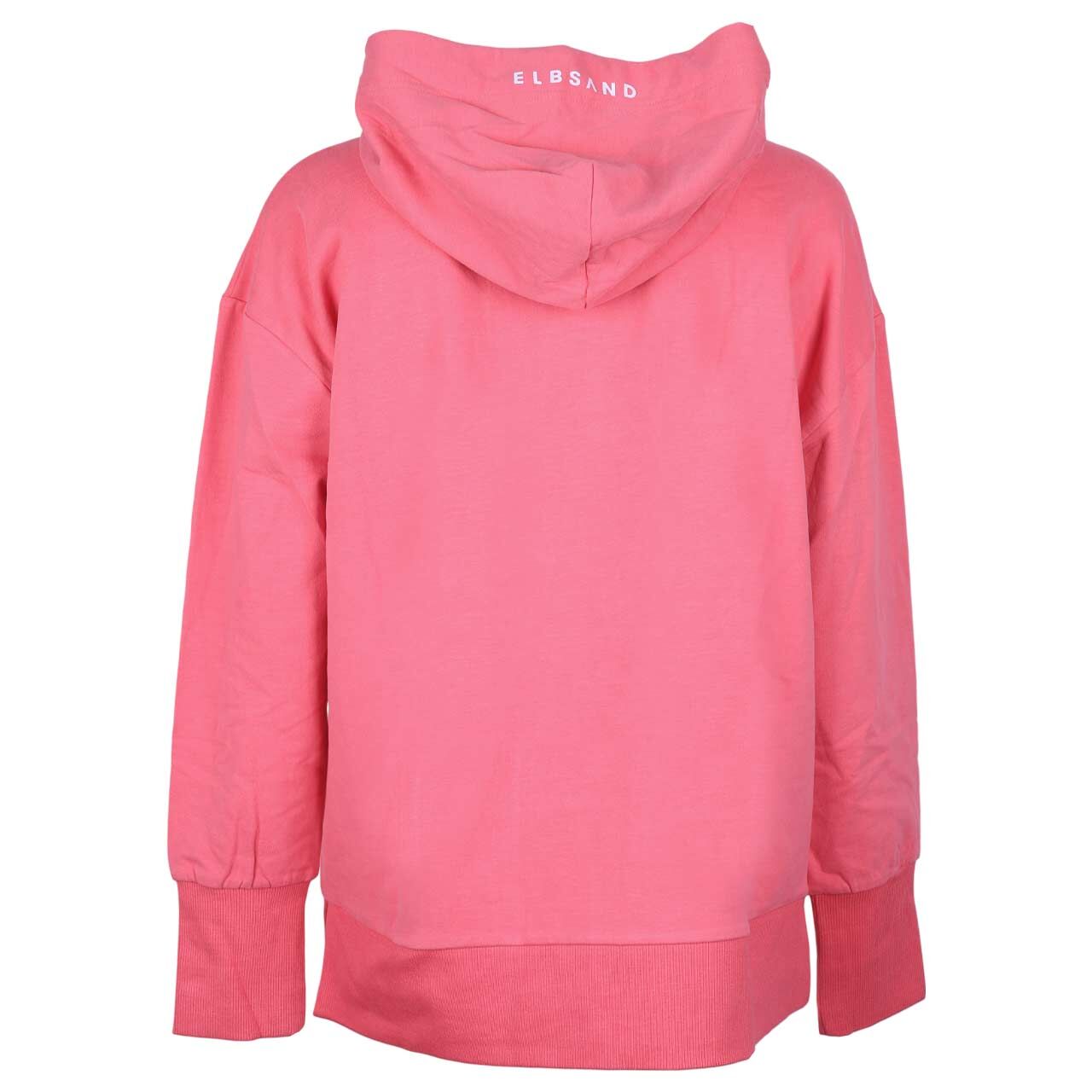 Damen Hoodie Sweatshirt Leah von Elbsand in Pink, Rückansicht