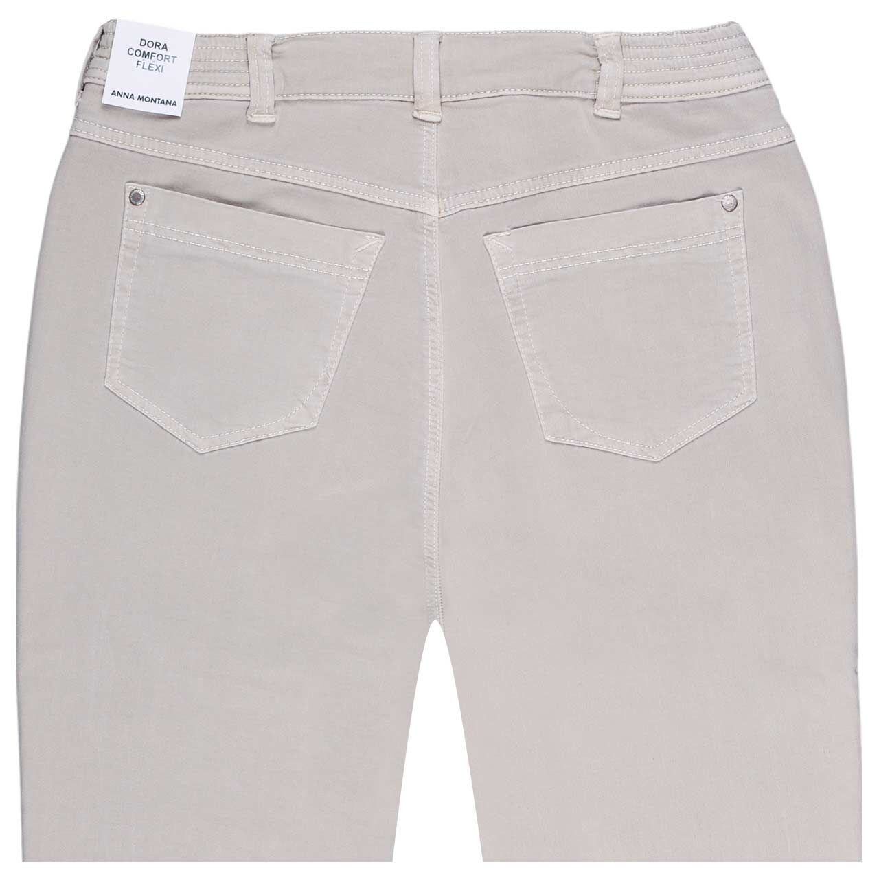 Damenjeans Dora von Anna Montana in Hellbeige, detaillierte Rückansicht