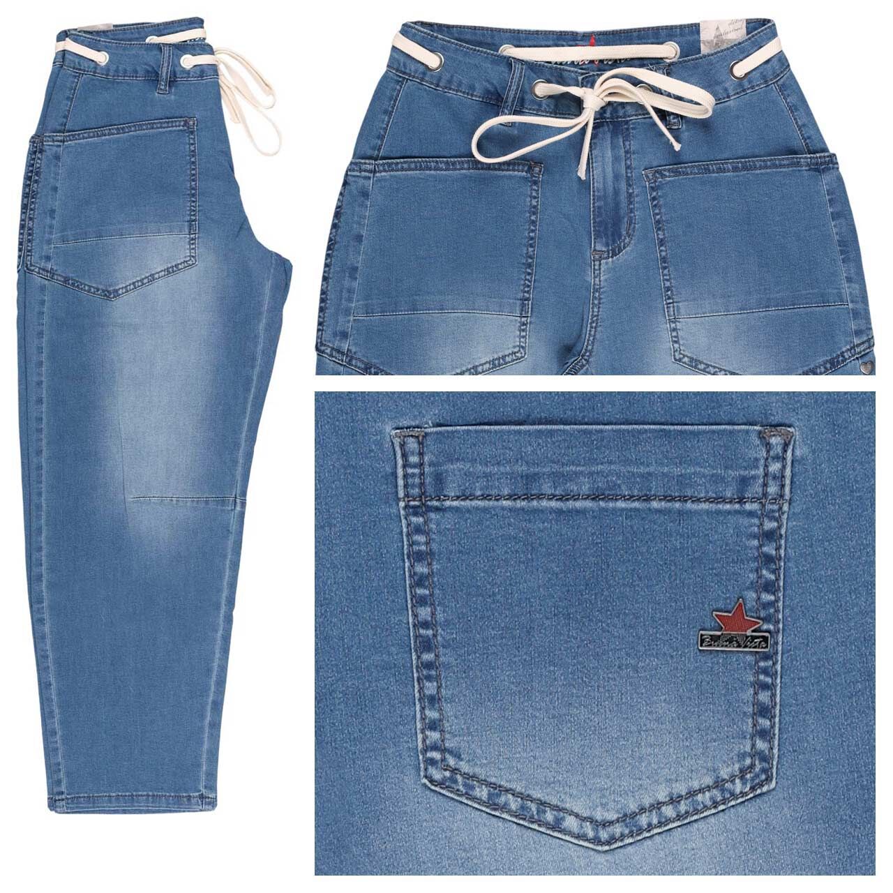 Buena Vista Barrel-P 7/8 Light Denim Jeans mid wash