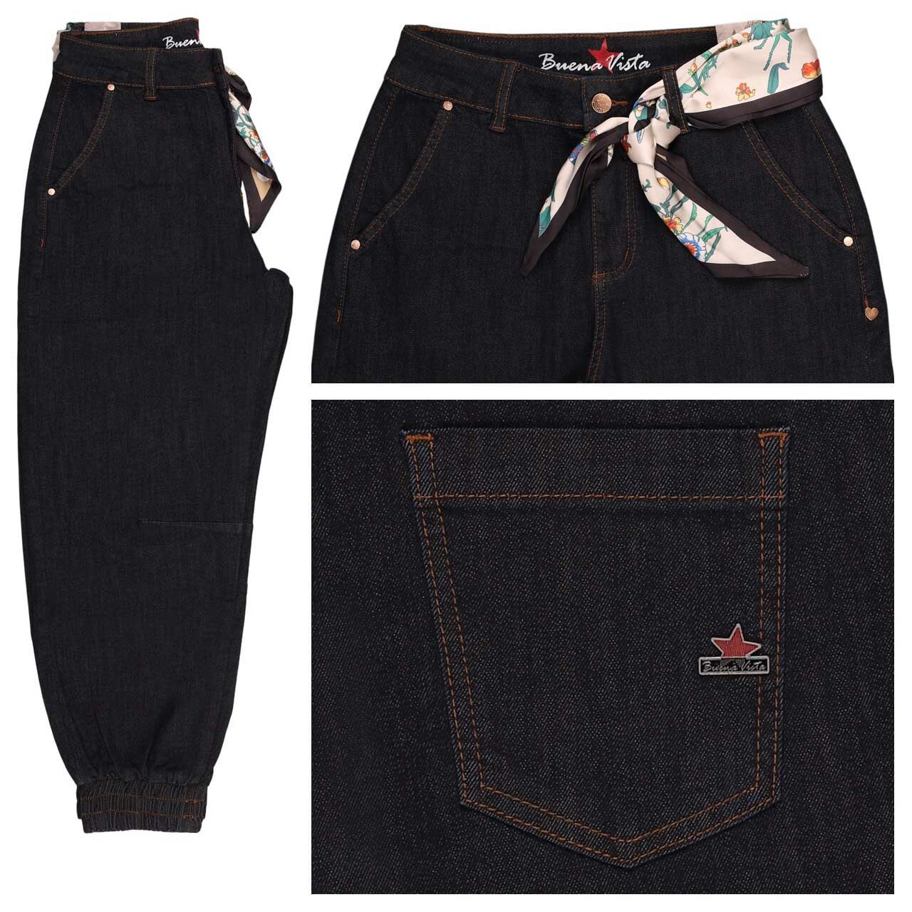 Buena Vista Barrel-R 7/8 Stretch Denim Jeans raw denim