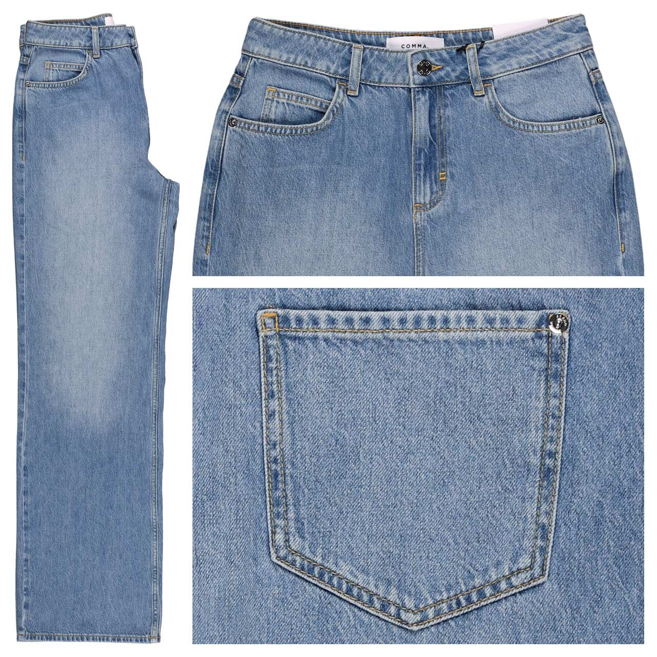 Comma Anna Wideleg Damen Jeans light blue denim