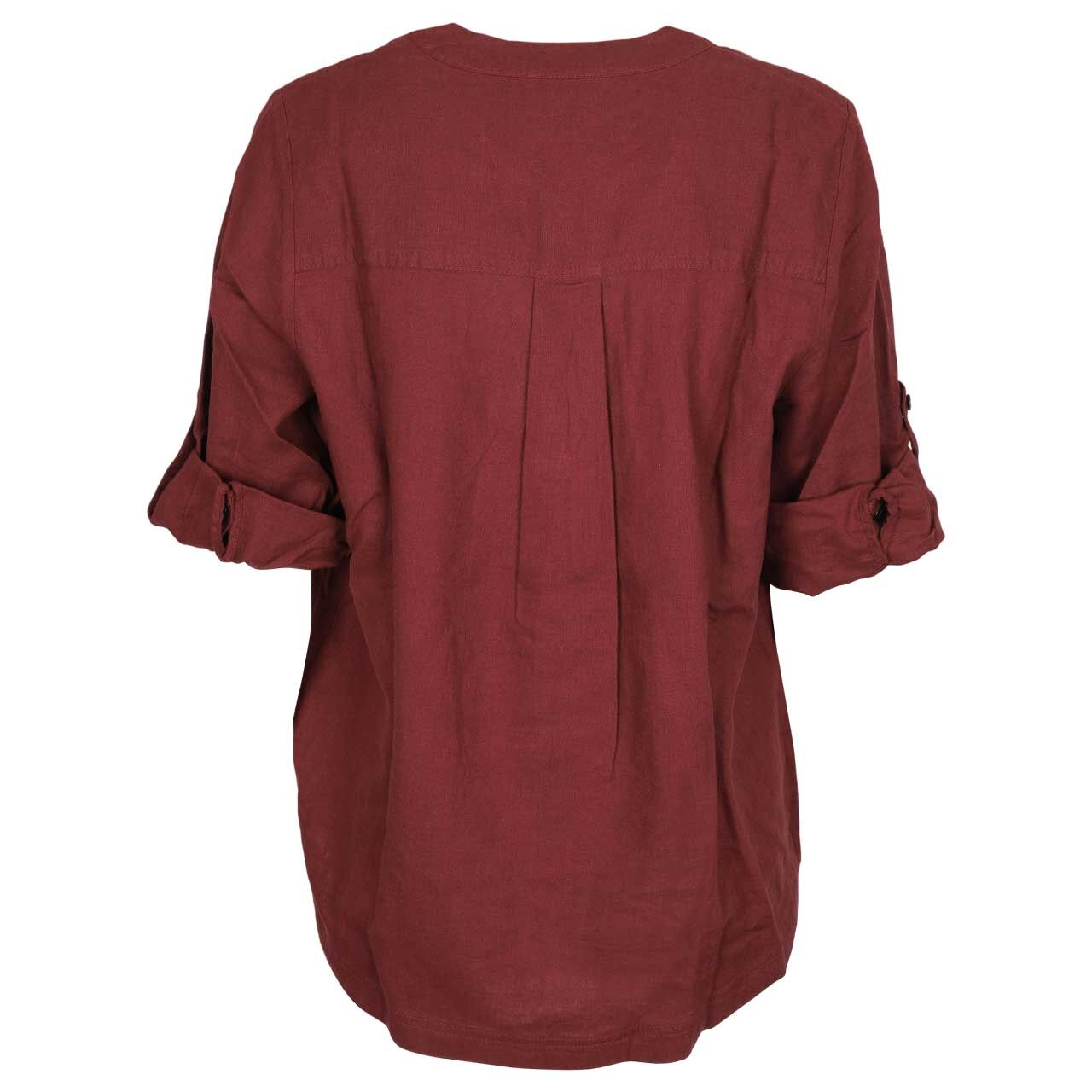 Damen 3/4 Arm Bluse von s.Oliver in Dunkelrot, Rückansicht