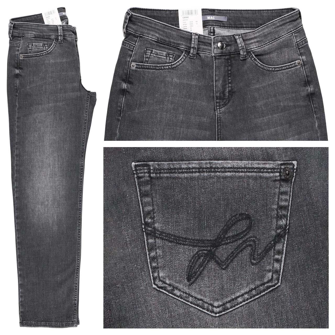 MAC Carrie Jeans Strass trendy grey wash sparkle