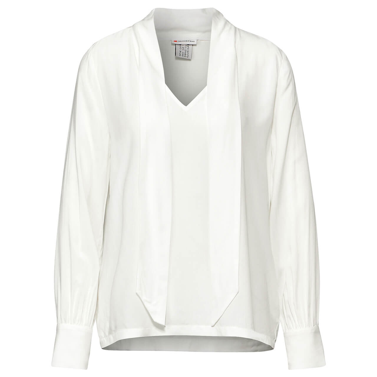 Street One Damen Langarm Bluse off white