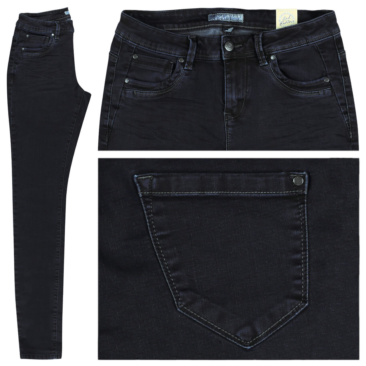redbutton-jeans-jimmy-deep-blue-3706 Red Button Jeans Jimmy für Damen in Dunkelblau