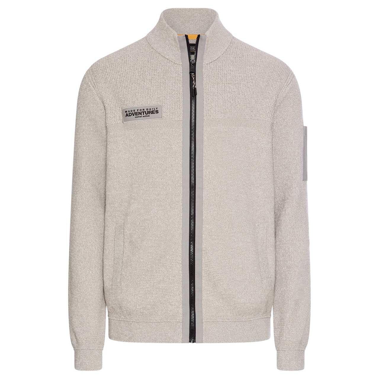 Camel active Herren Strickjacke dust grey melange