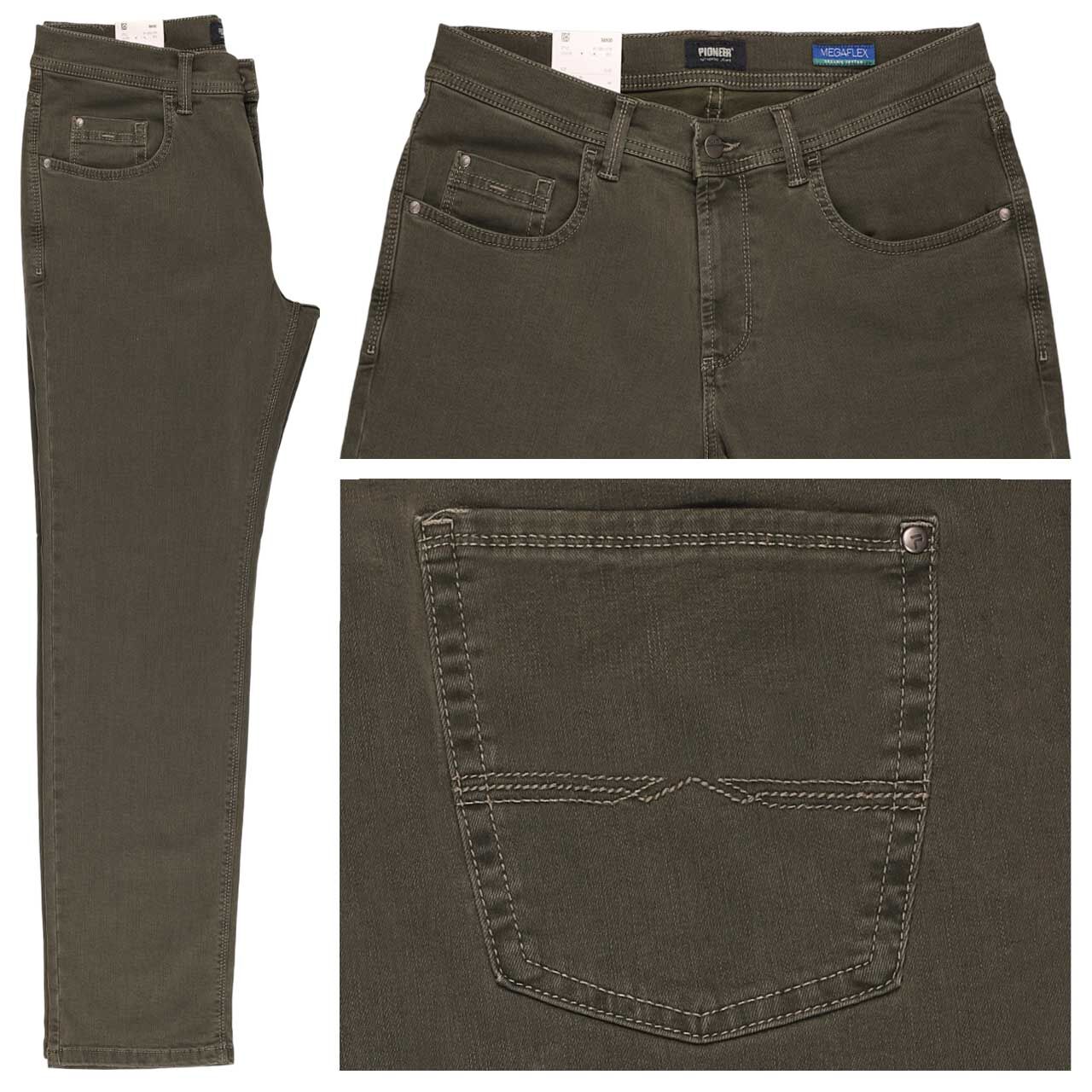 Pioneer Rando Baumwollhose Megaflex dark jade stonewash