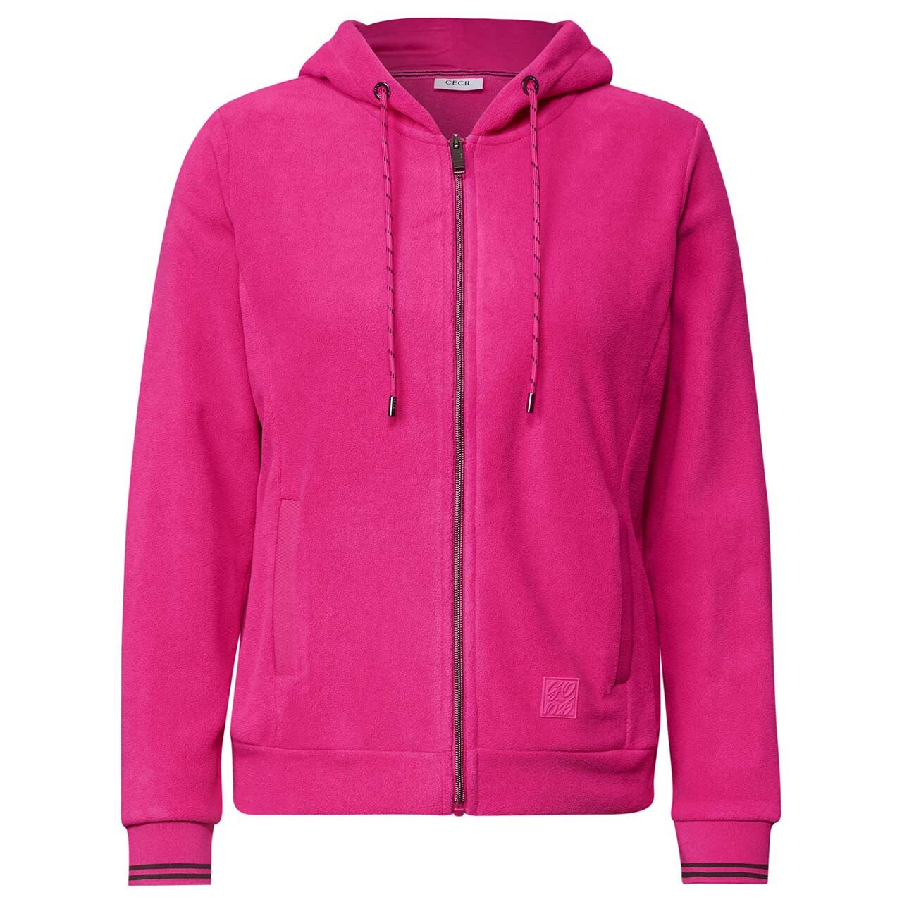 Cecil Damen Fleece Jacke Hoodie Jacket pink flash