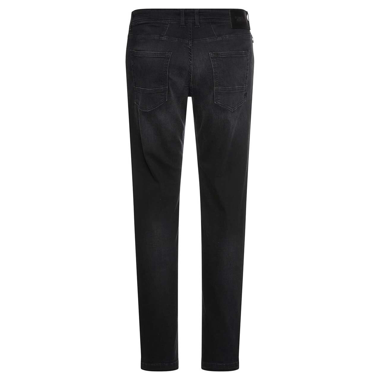 Stretch Herrenjeans Woodstock von Camel active in Dunkelgrau angewaschen, Rückansicht