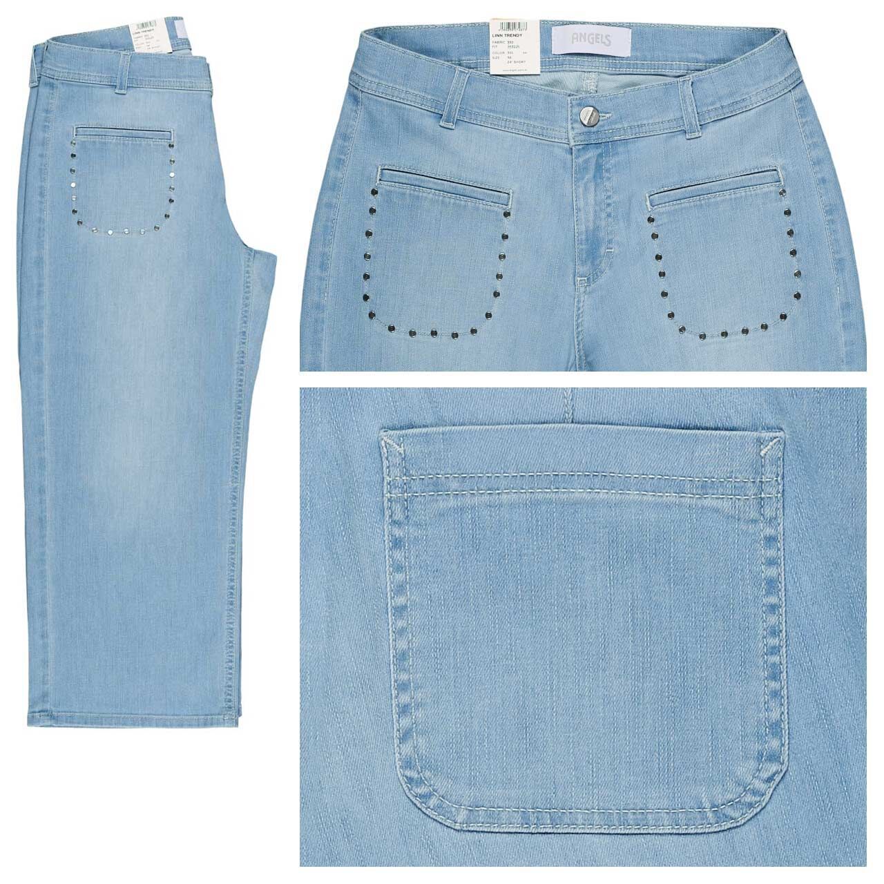 Angels Linn Trendy 3/4 Jeans bleached blue used