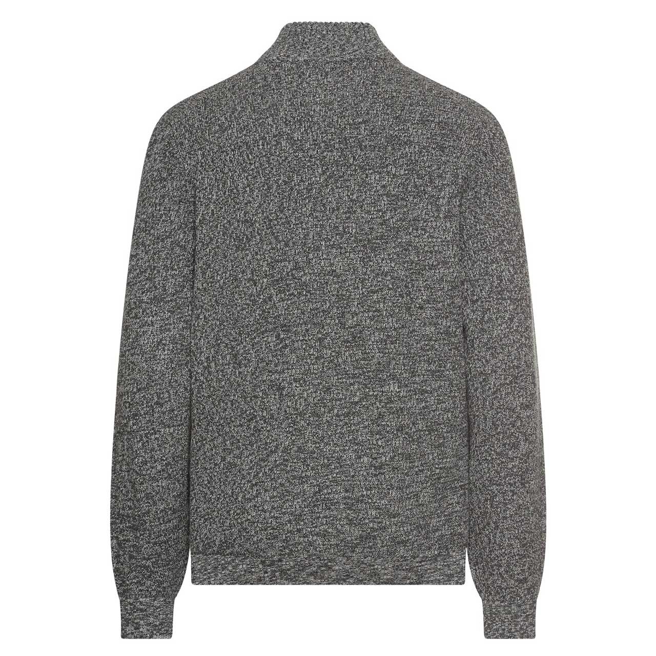 Herren Pullover Troyer von Camel active in der Farbe Grau meliert, Rückansicht