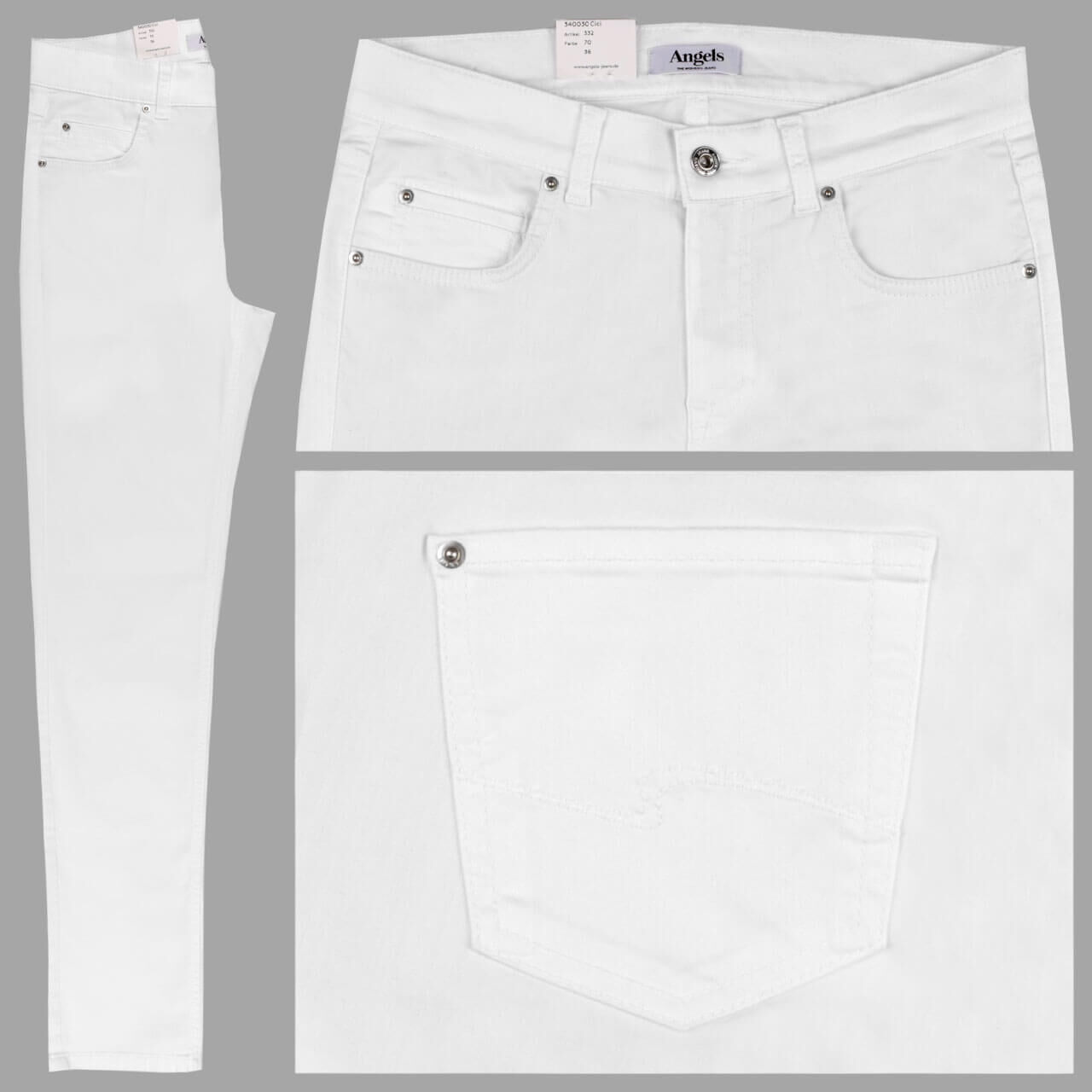Angels Jeans Cici für Damen in Weiß, FarbNr.: 70 Angels Jeans Cici für Damen in Weiß, FarbNr.: 70