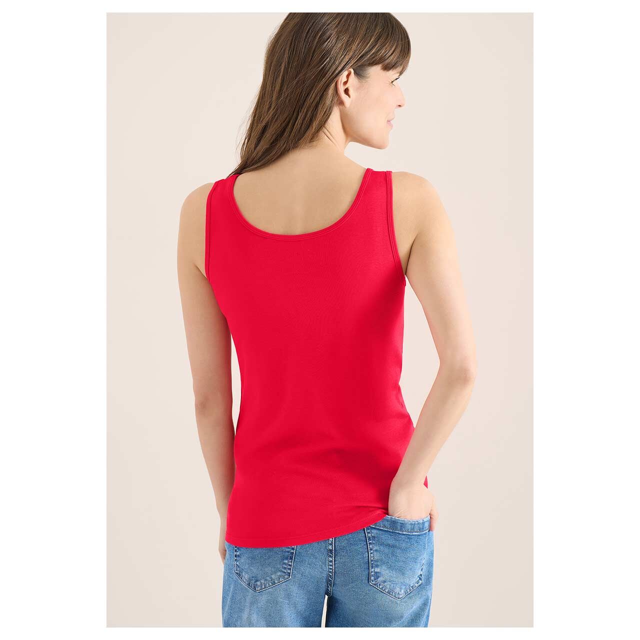 Damen Top Linda von Cecil, Rückansicht am Model