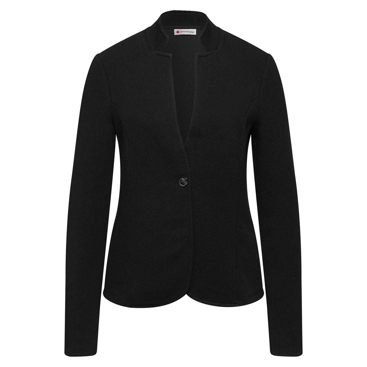 Street One Damen Blazer Jacquard Structure black Street One Damen Blazer Jacquard Structure black