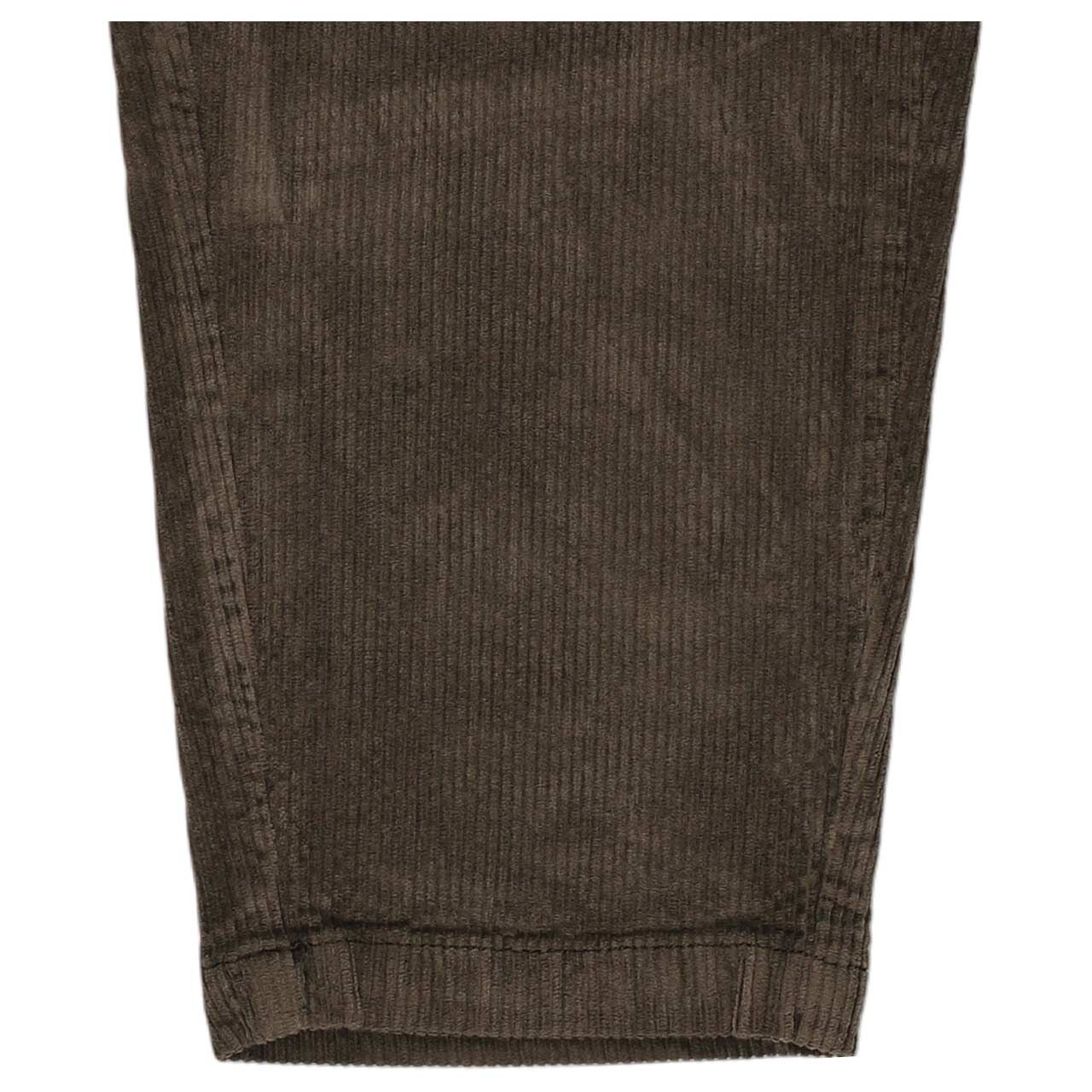Damen Cordhose Barrel 7/8 Corduroy von Buena Vista in Dunkelbraun, Rückansicht