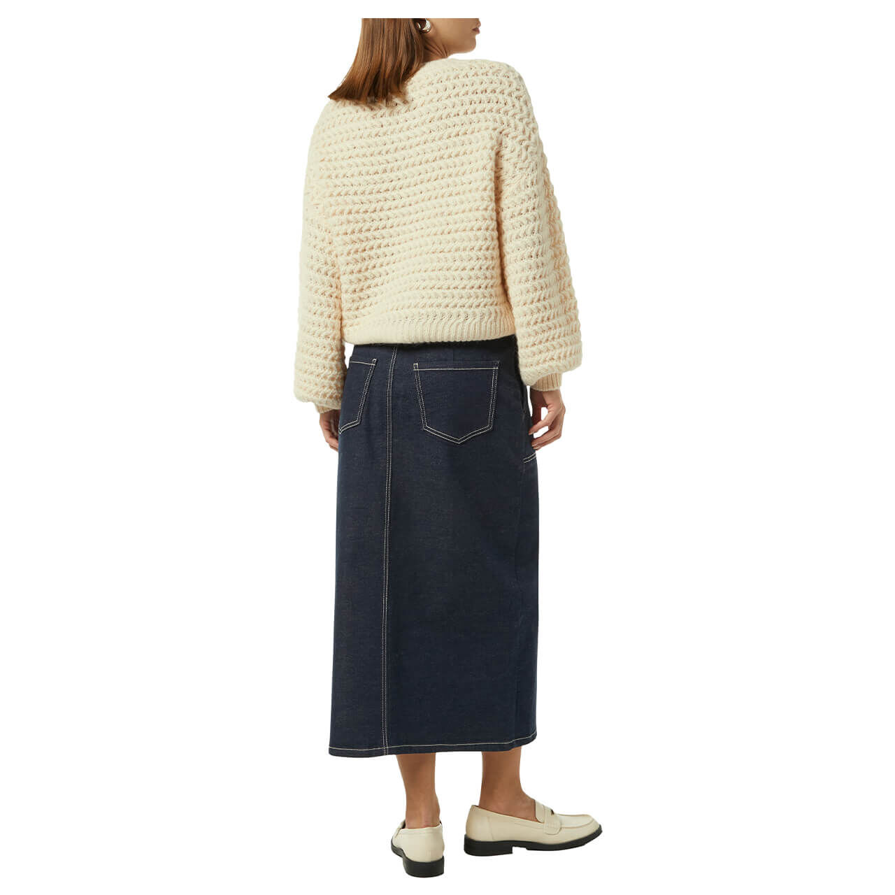 Comma Damen Pullover ecru white