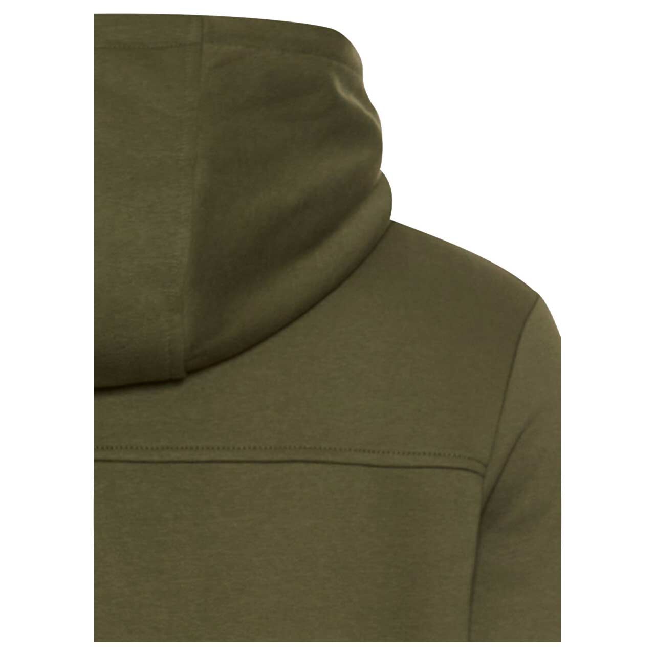 Herren Hoodie Sweatjacke von Camel active in Dunkelgrün, detaillierte Rückansicht