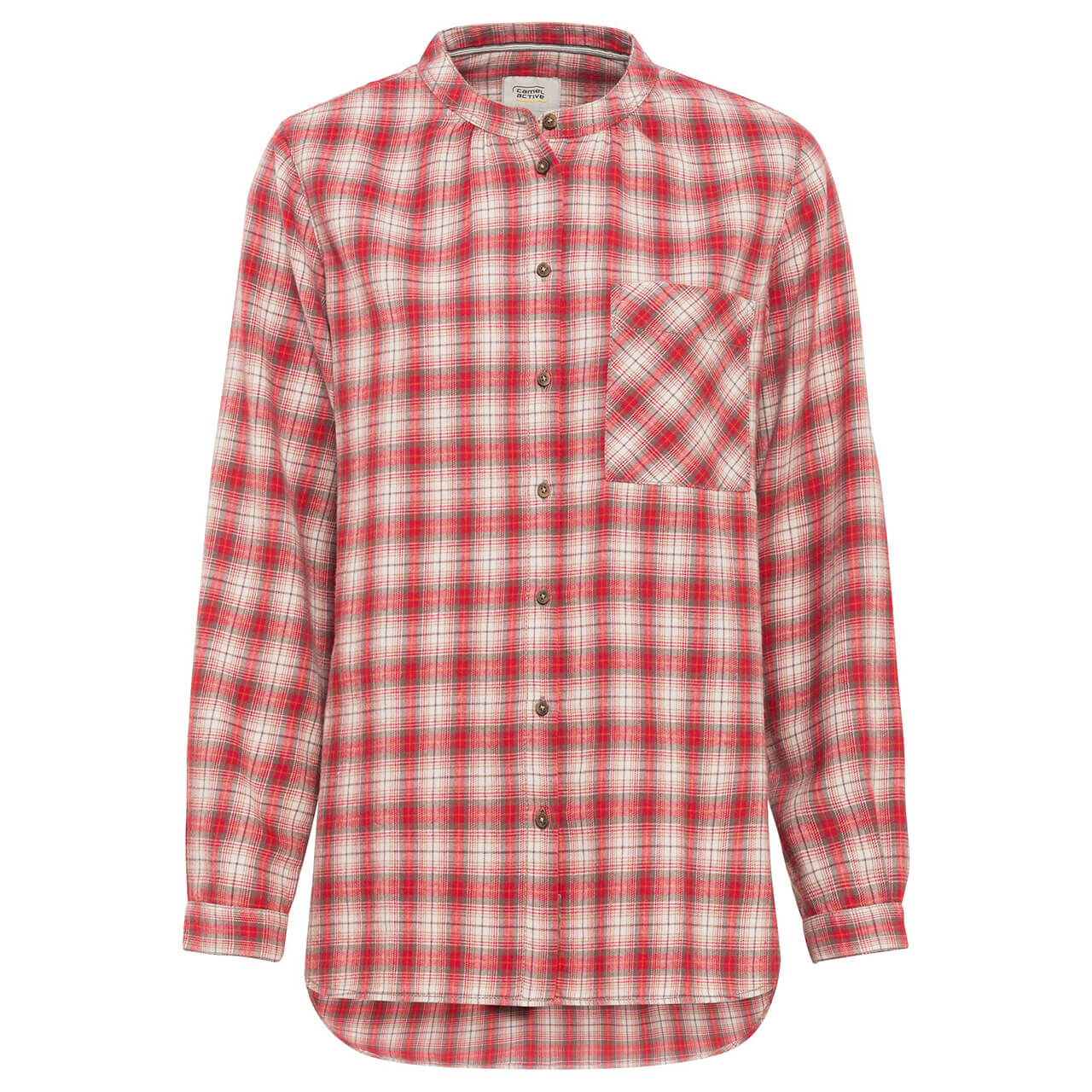 Camel active Damen Langarm Bluse magnolia checked