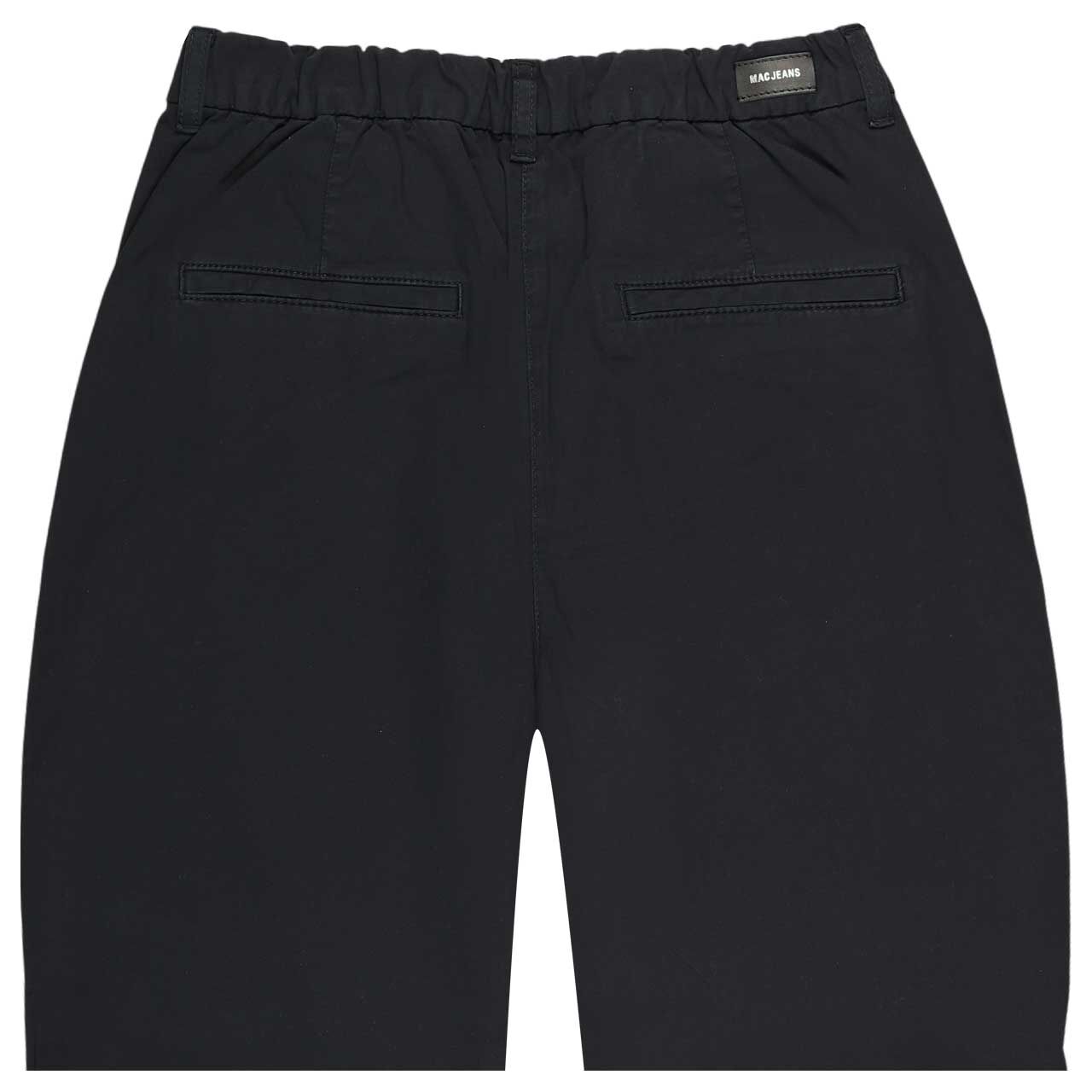 Detailansicht der Rückseite der Damen 7/8 Baumwollhose Cari von MAC in Dunkelblau