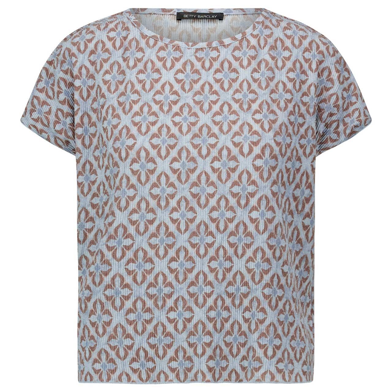 Betty Barclay Damen T-Shirt blue brown floral print