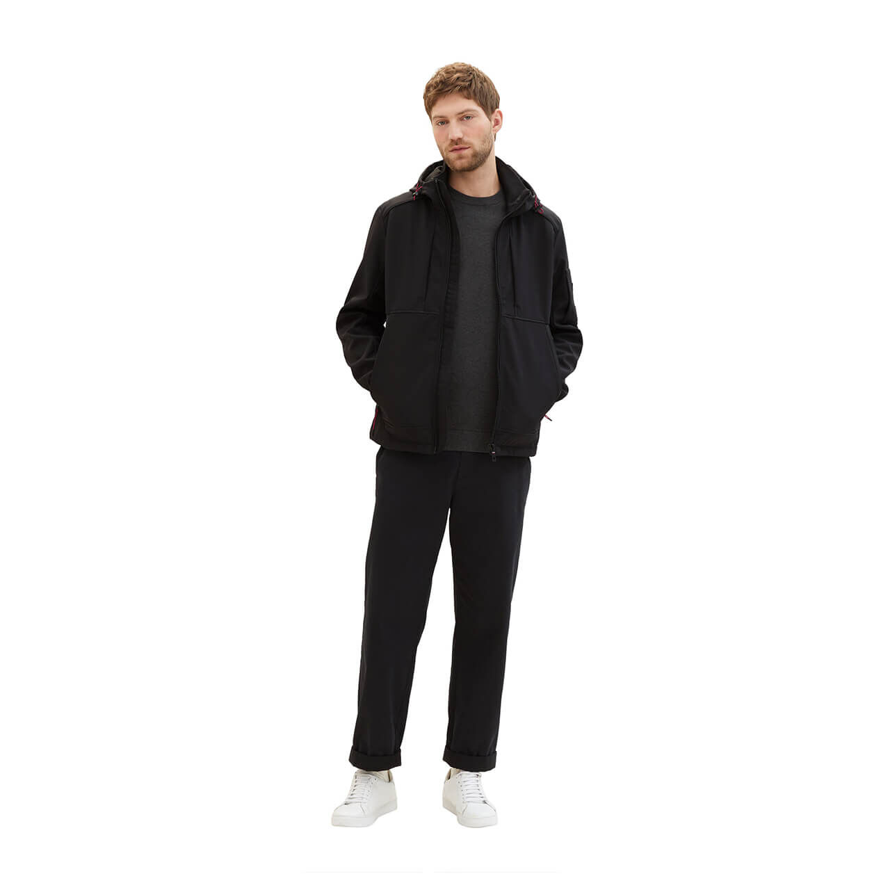Tom Tailor Herren Jacke Softshell Jacket black