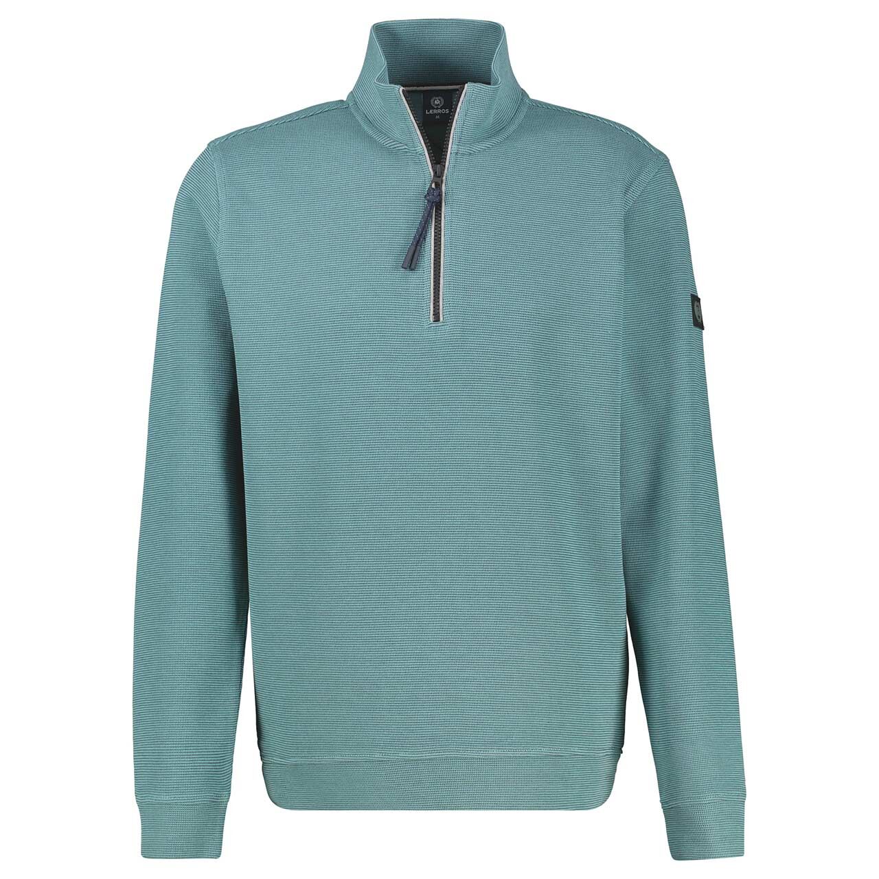 Lerros Herren Sweatshirt Troyer arctic blue