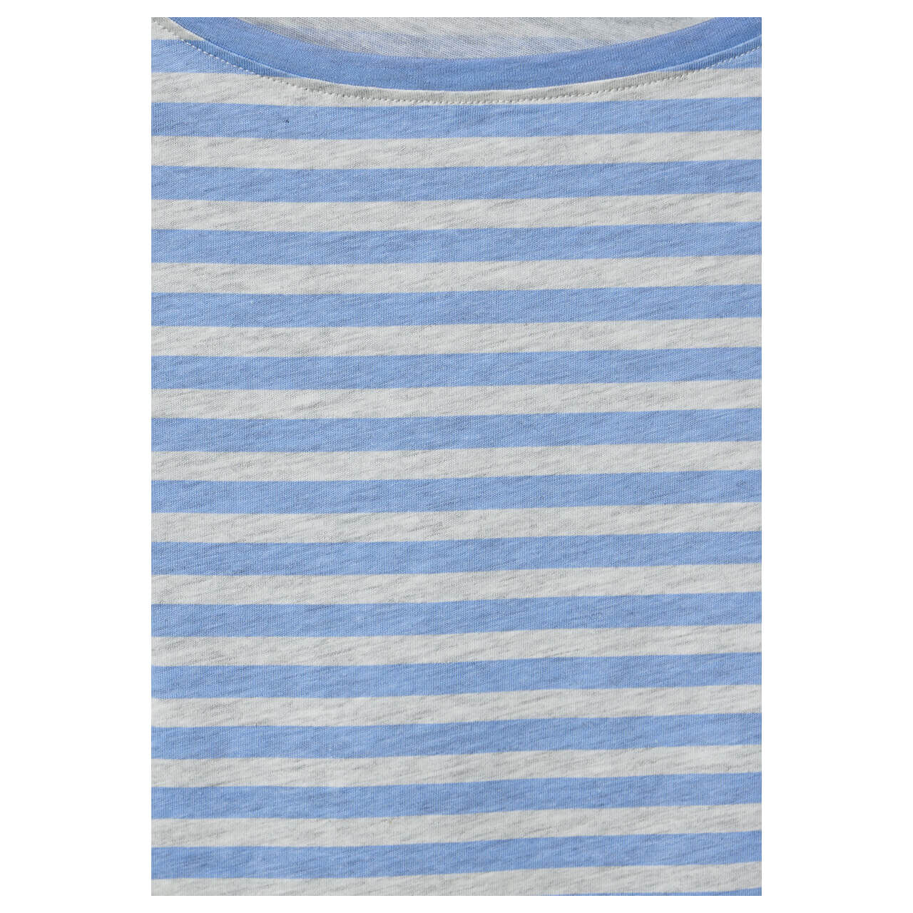 Cecil Damen 3/4 Arm Shirt Boatneck Melange Stripe soda blue