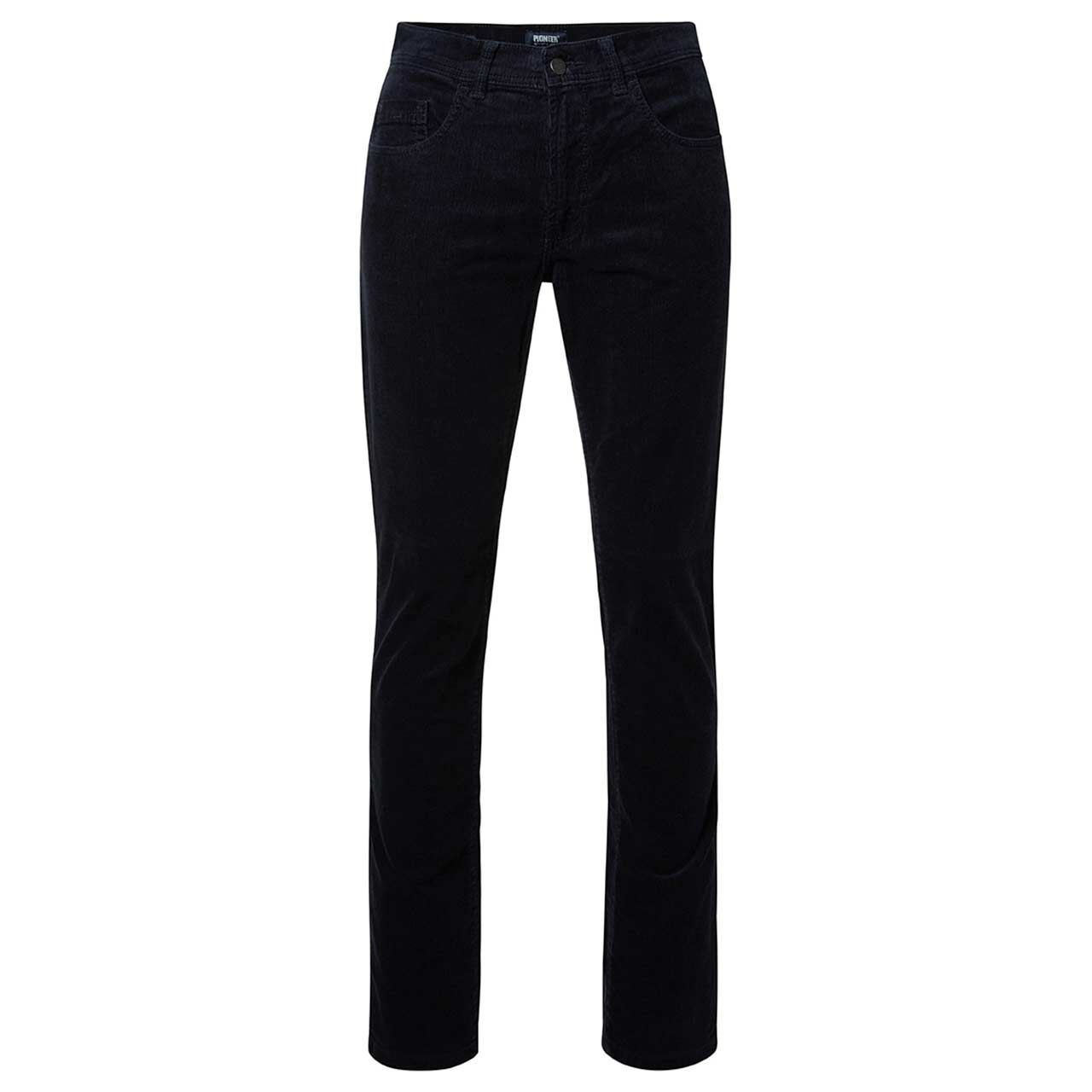 Stretch Herren Cordhose Rando in Dunkelblau von Pioneer, Vorderansicht