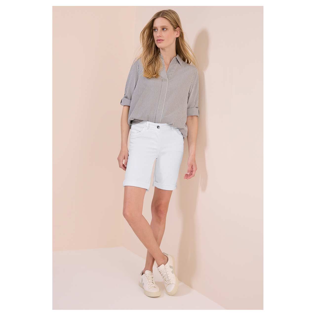 Cecil Scarlett Jeans Shorts clean white