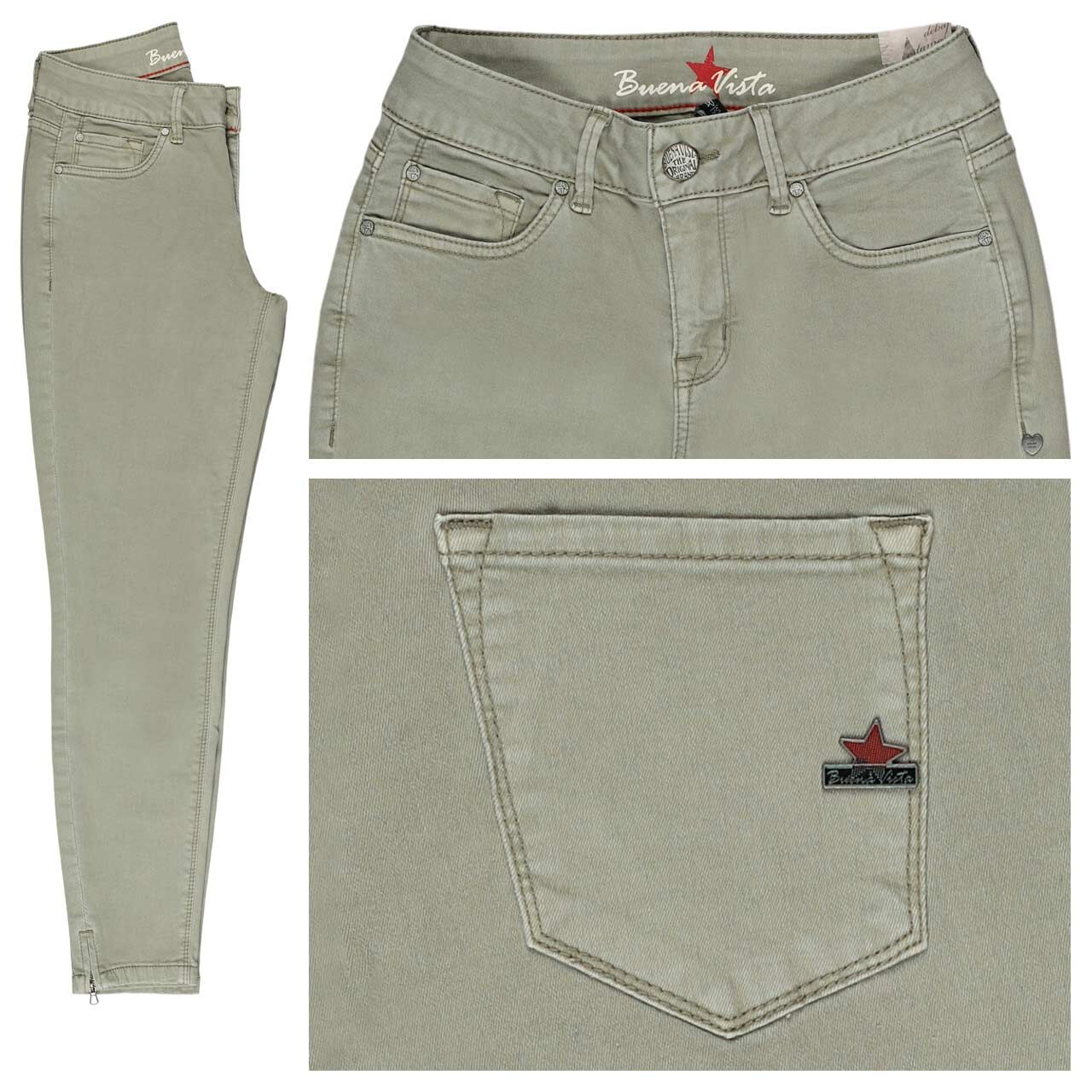 Buena Vista Italy V 7/8 Stretch Twill Baumwollhose aloe