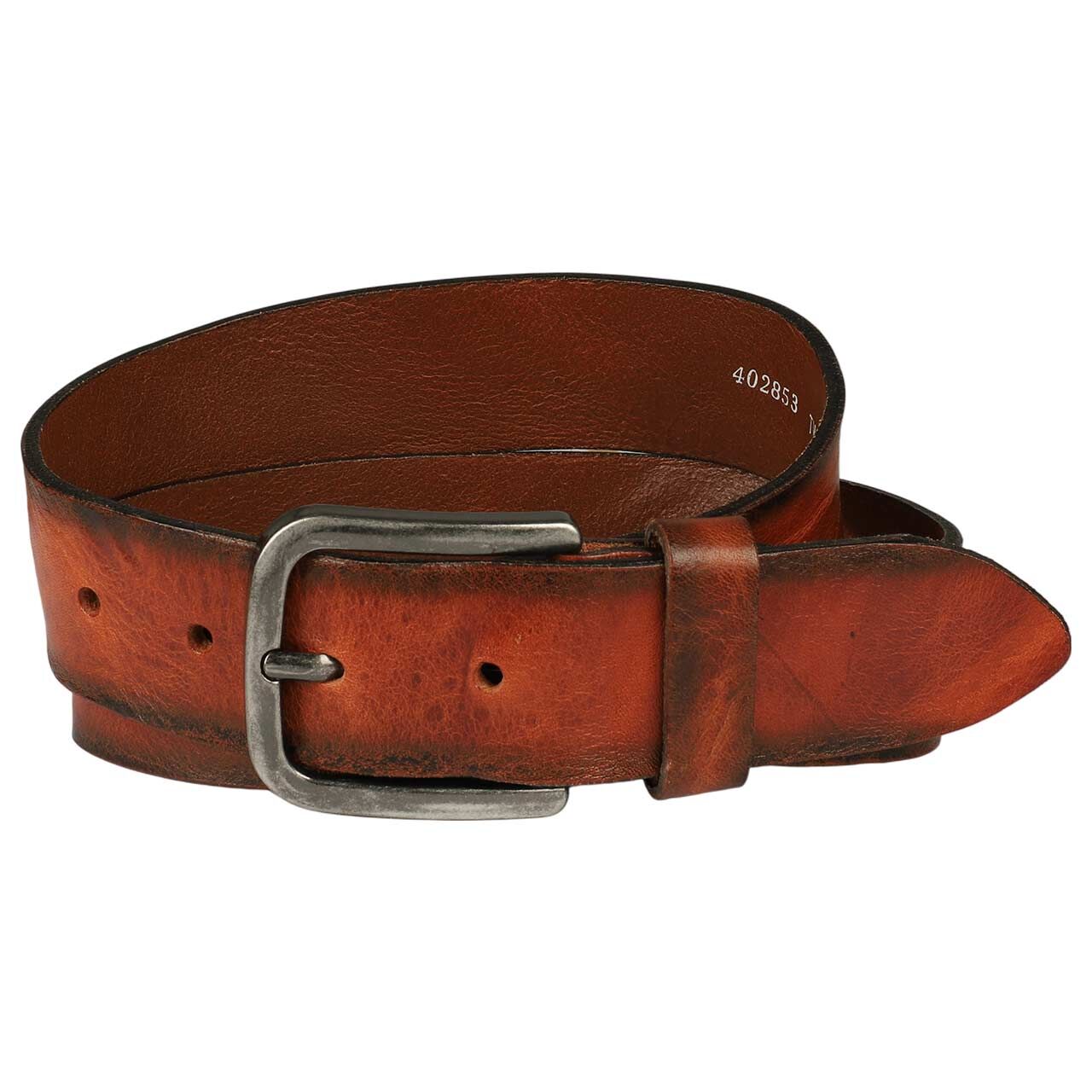 Bernd Götz Herren Walkleder Gürtel crushed cognac